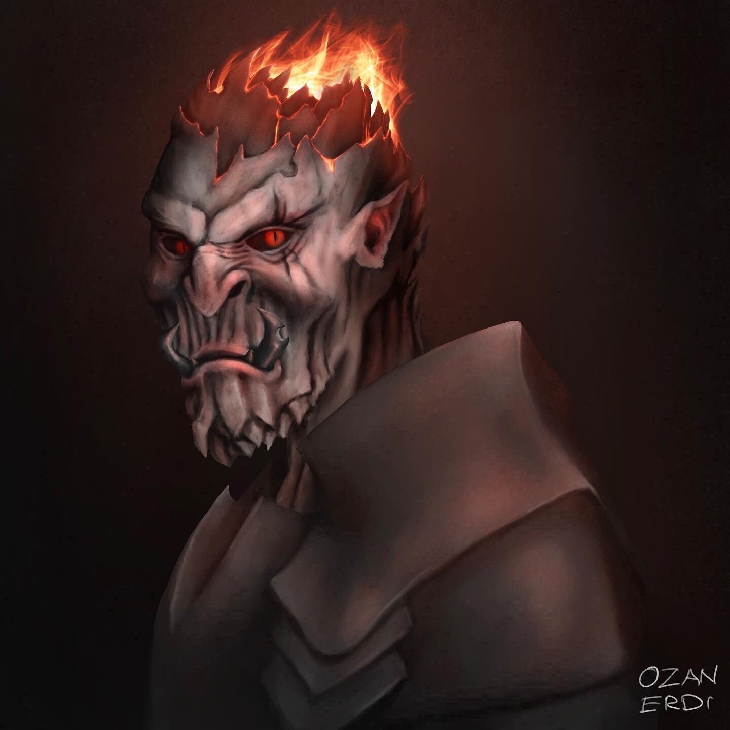 ArtStation Fire Orc   Ozan Erdi Asset 