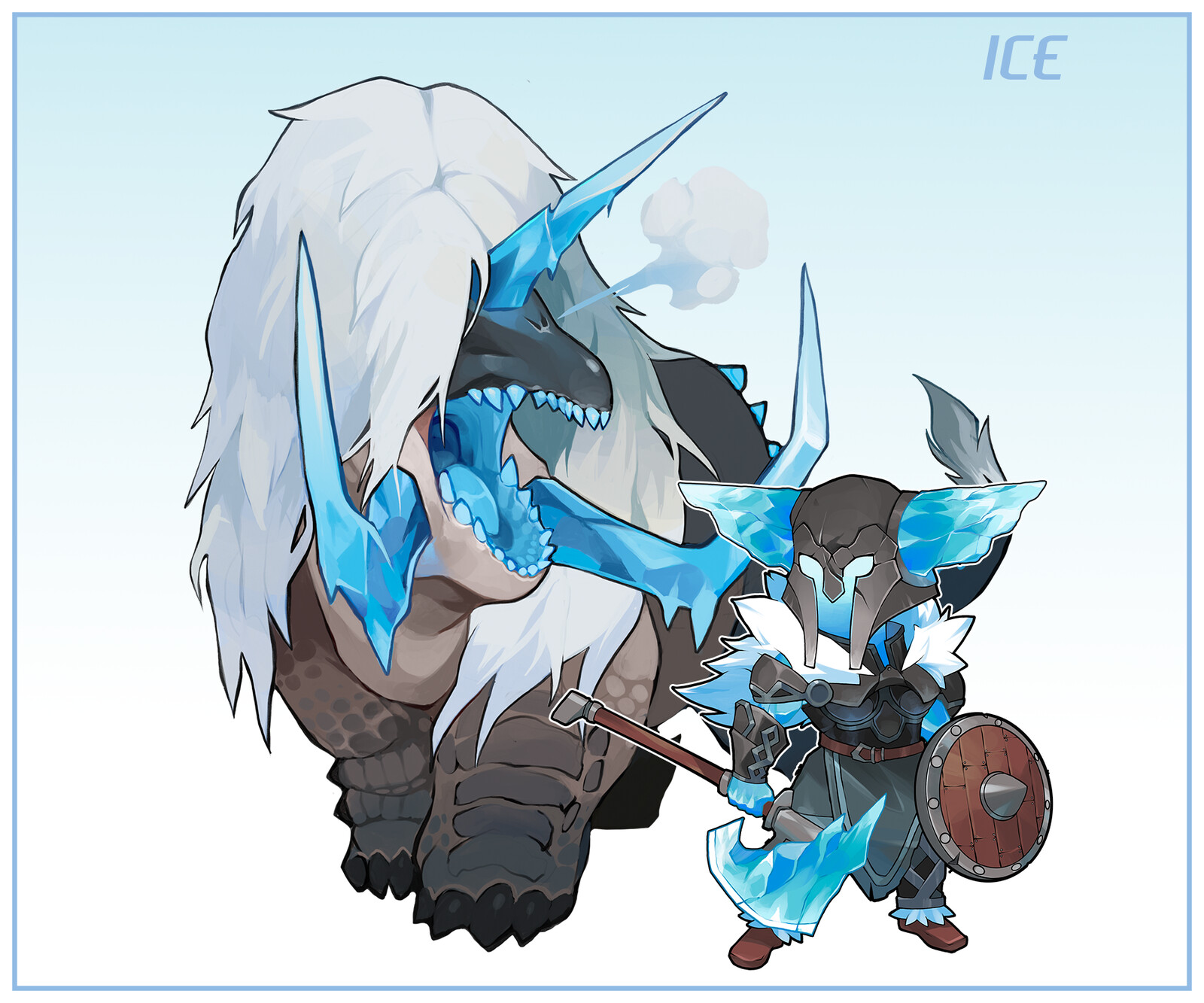 Ice Knight and boss monster
