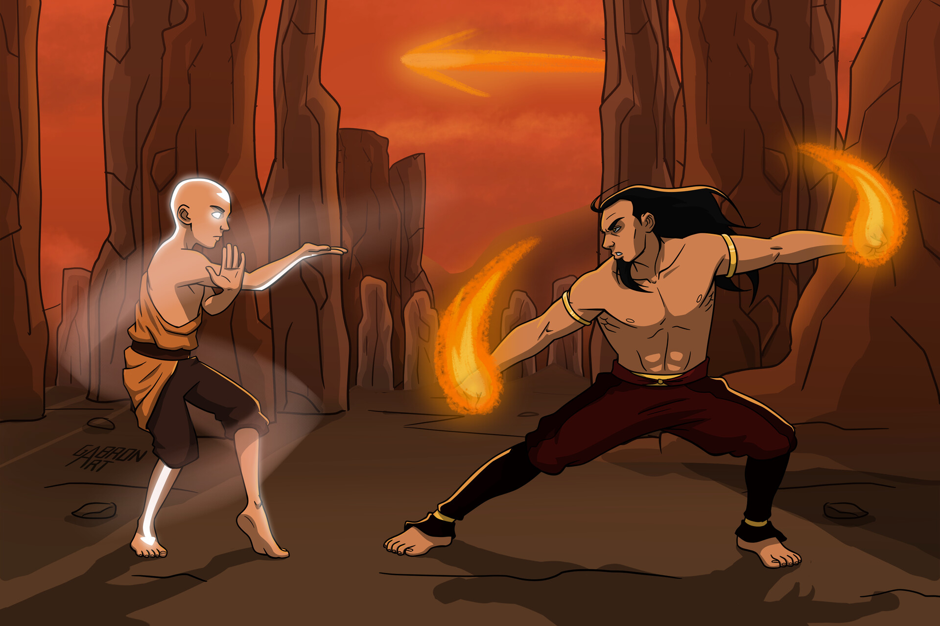 ArtStation Aang vs Ozai