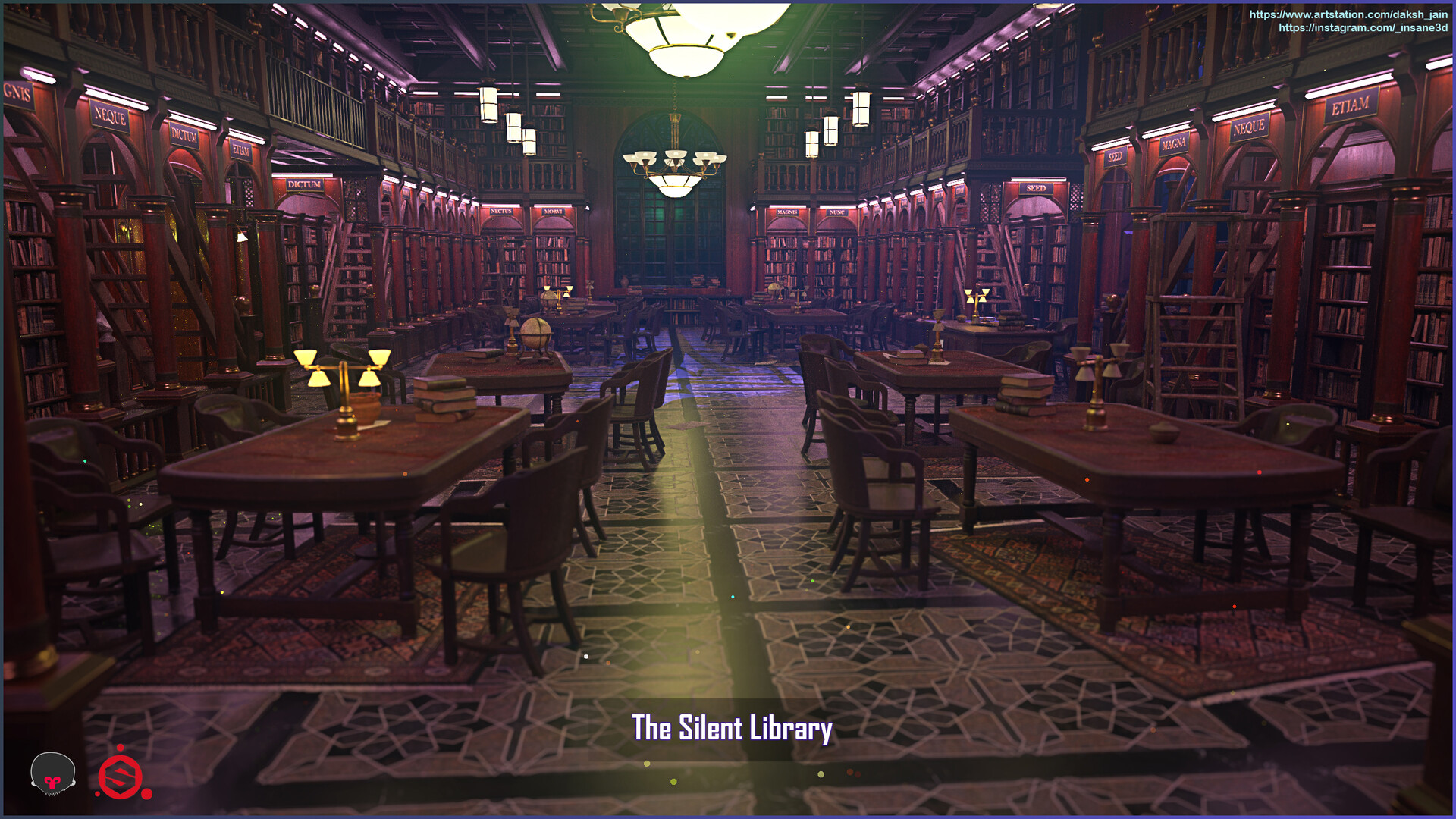 ArtStation The Silent Library
