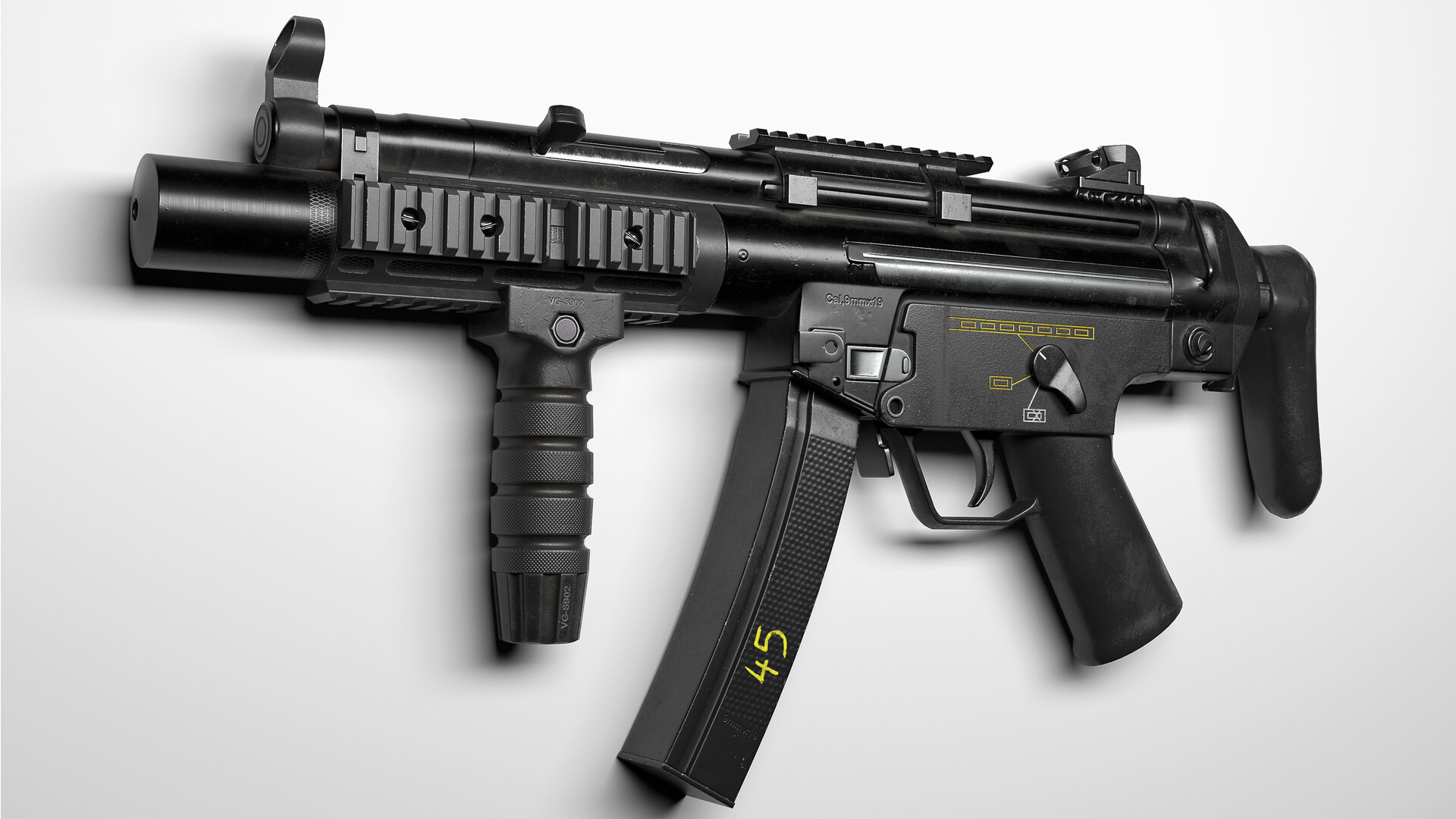 ArtStation - MP5SD with custom skins - MP5 SMG Weapon