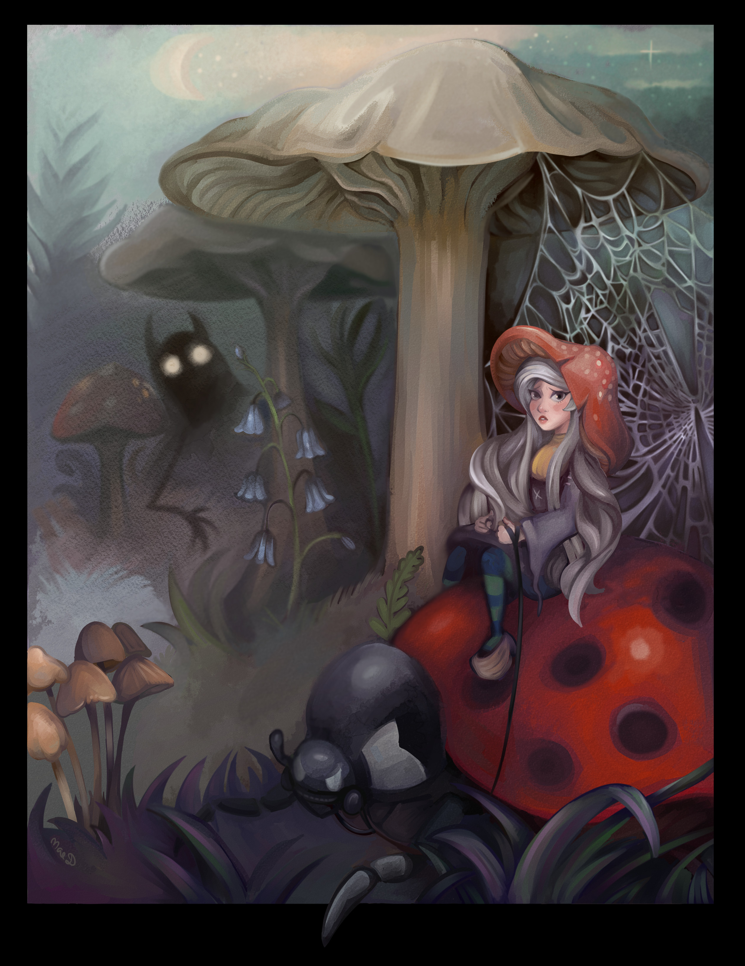 Concept Painting of Daff and her ladybug