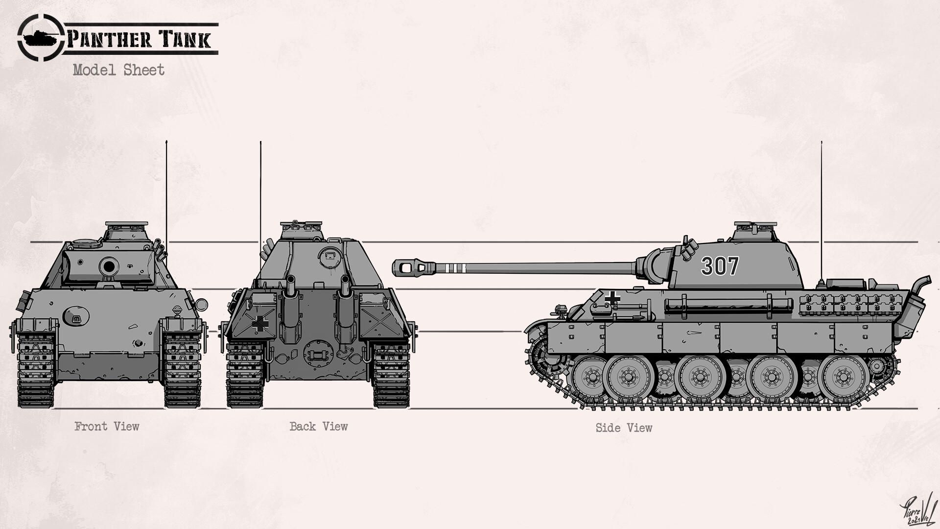 ww2 tank concept art