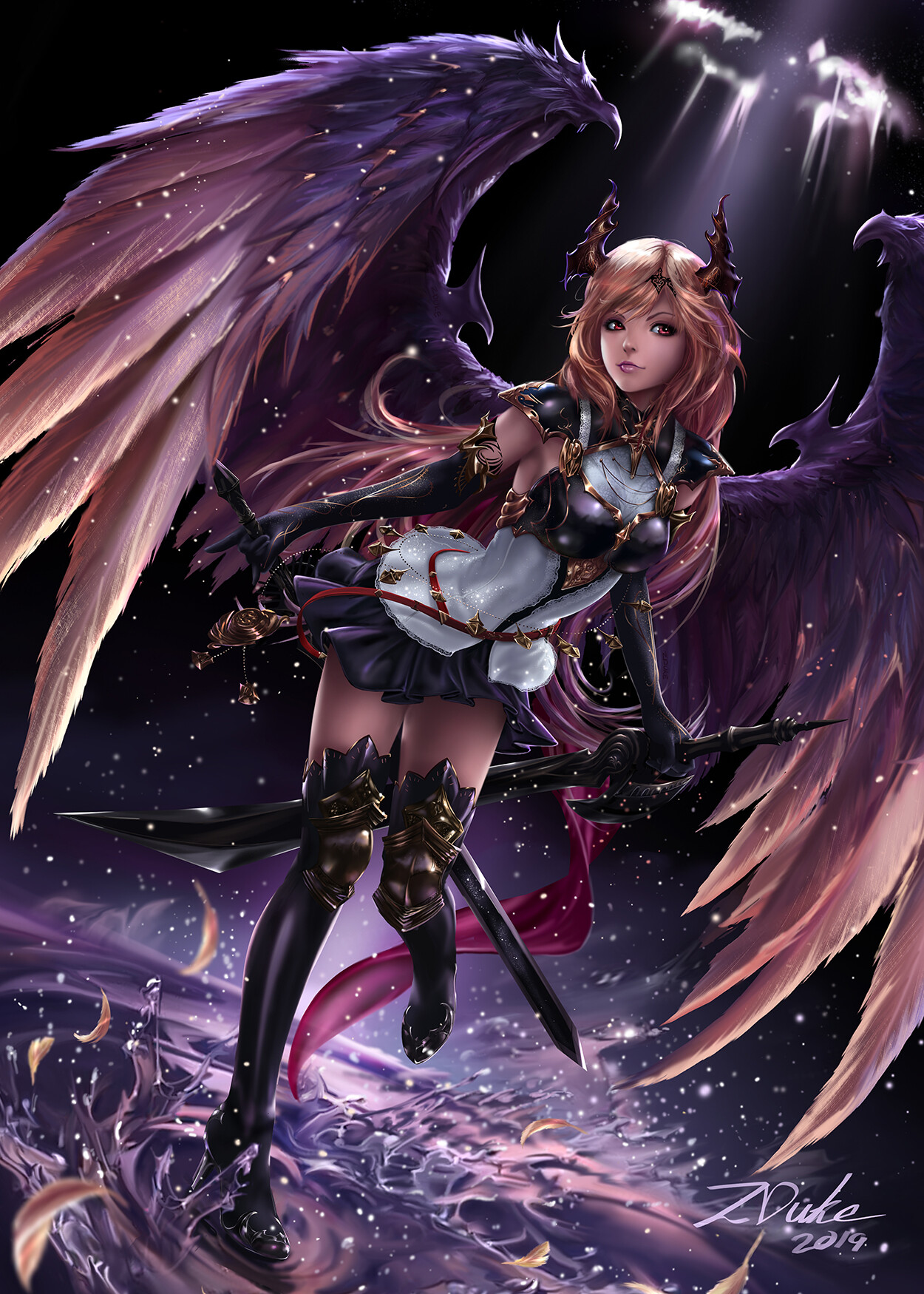 Beautiful Anime Dark Angel