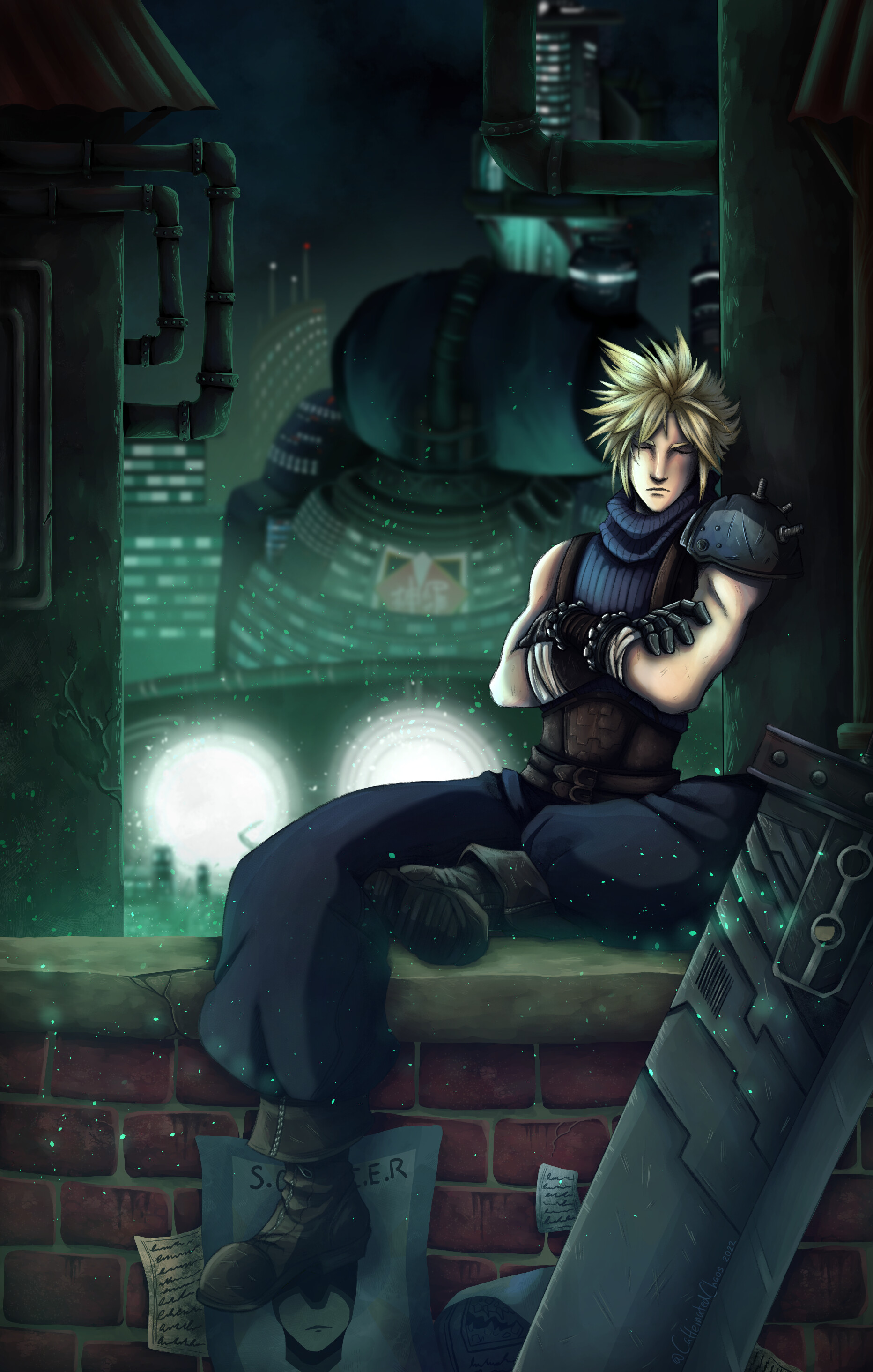 Artstation Ff7 25th Anniversary Illustration Artstation Ff7 25th Anniversary Illustration