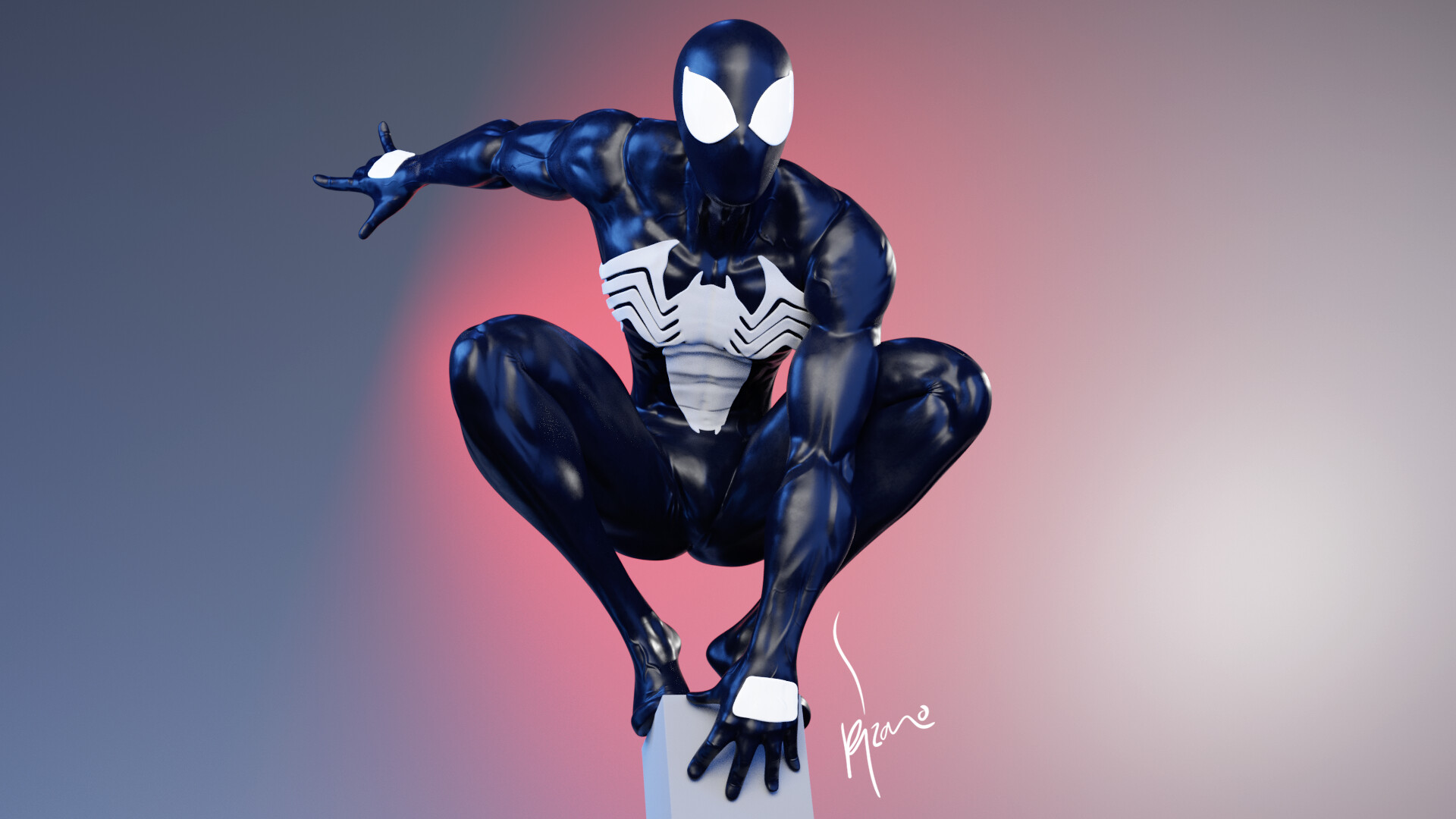 ArtStation - Spiderman Simbionte / Black Spiderman