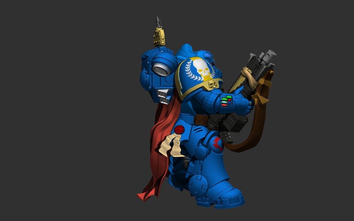 ArtStation - CAPTAIN WITH MASTER-CRAFTED HEAVY BOLT RIFLE