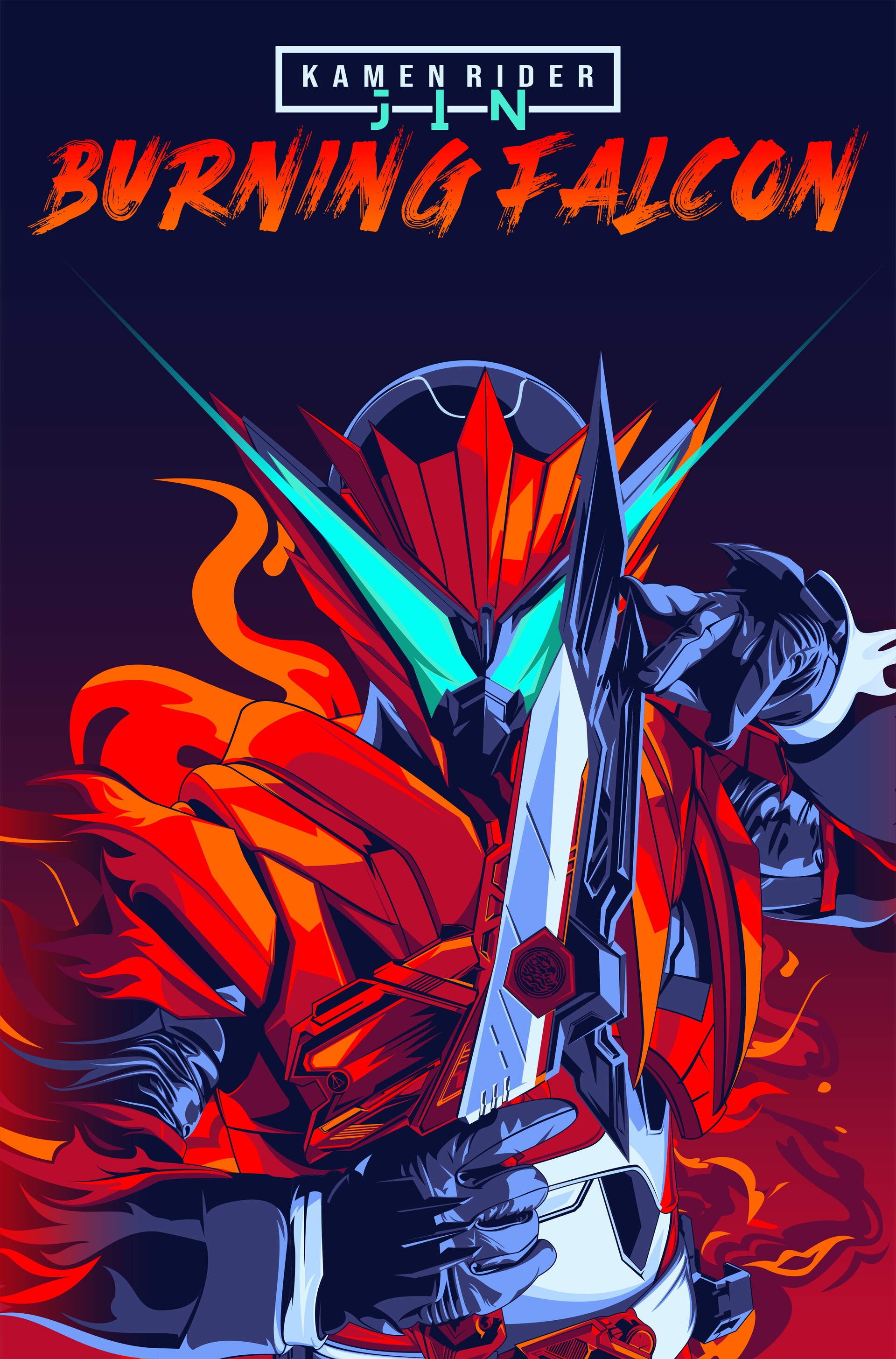 ArtStation - Kamen Rider Jin Burning Falcon