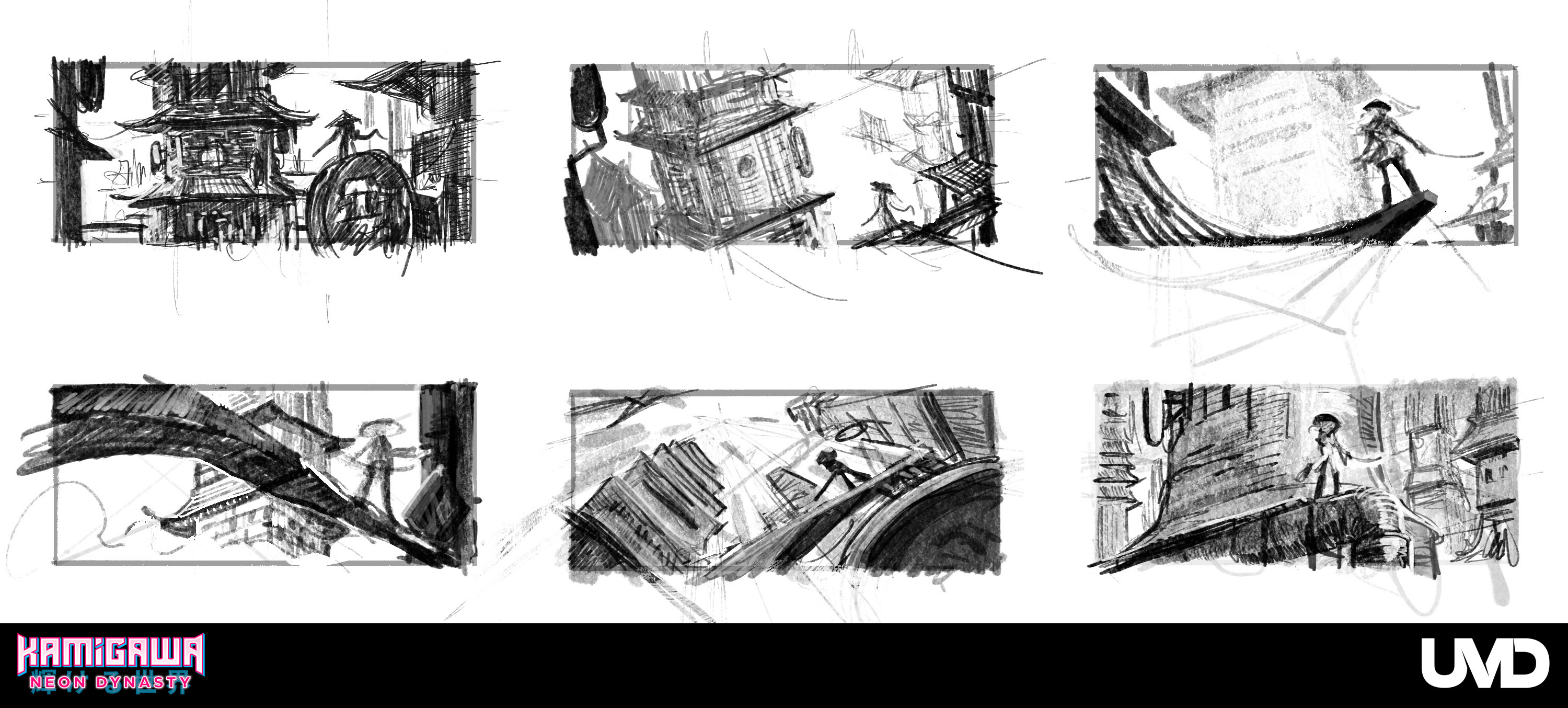 Some early thumbnail sketches