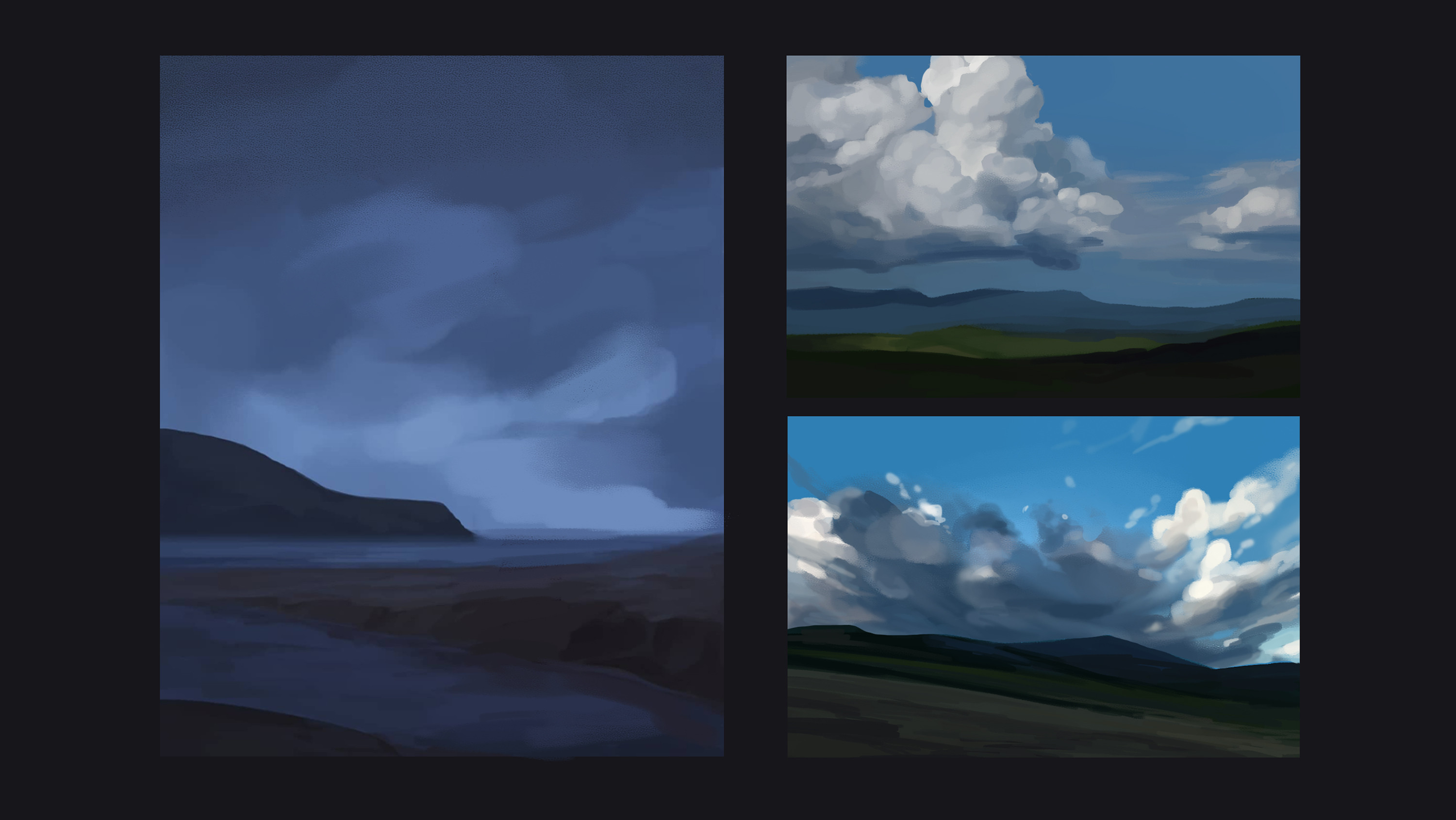 Early studies for the background