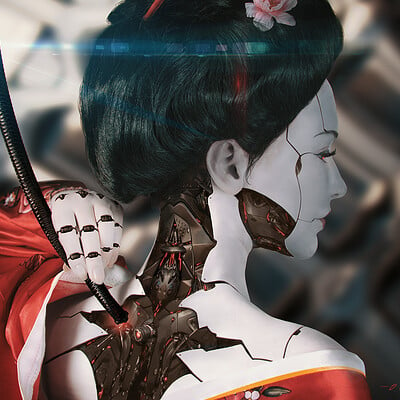 Android Legacy :: Cyborg Geisha / Adobe Live Workshop piece