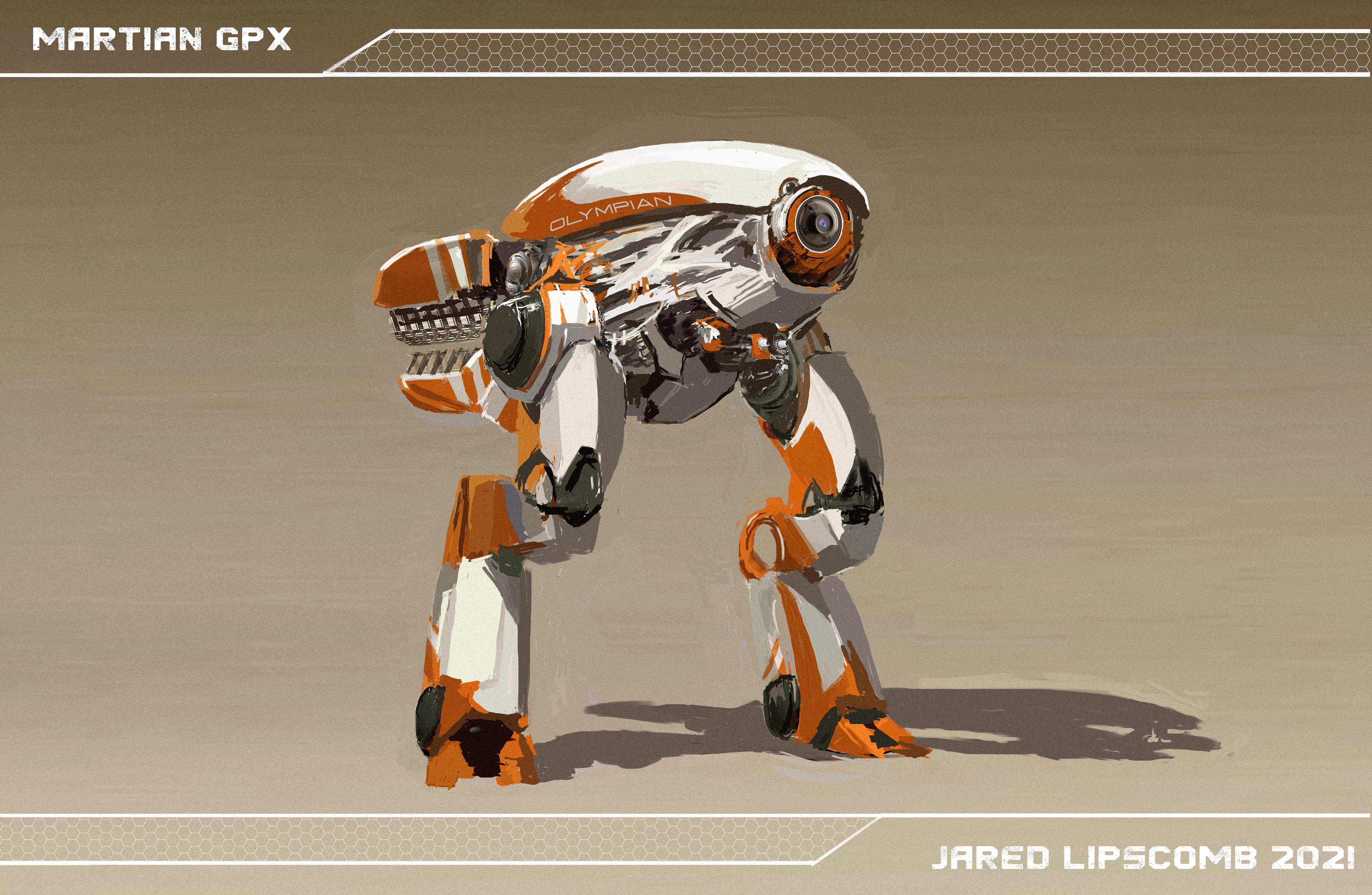 ArtStation - Martian Walker Mech