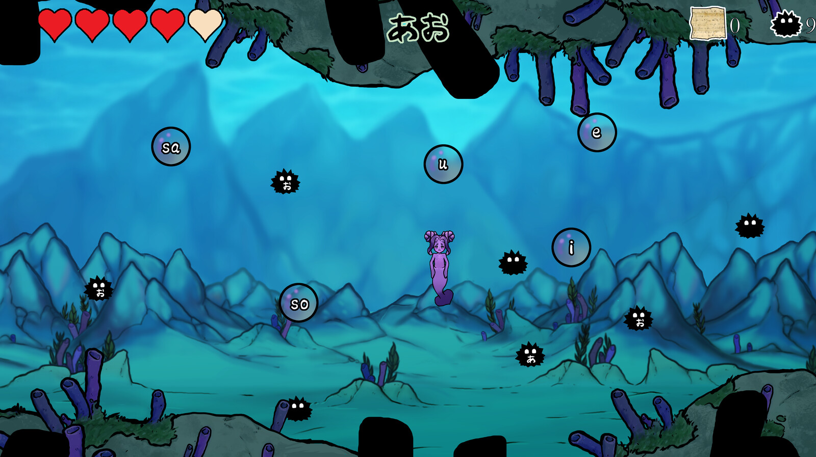 Urchins and Ink GUI Design In-Game Mock-up