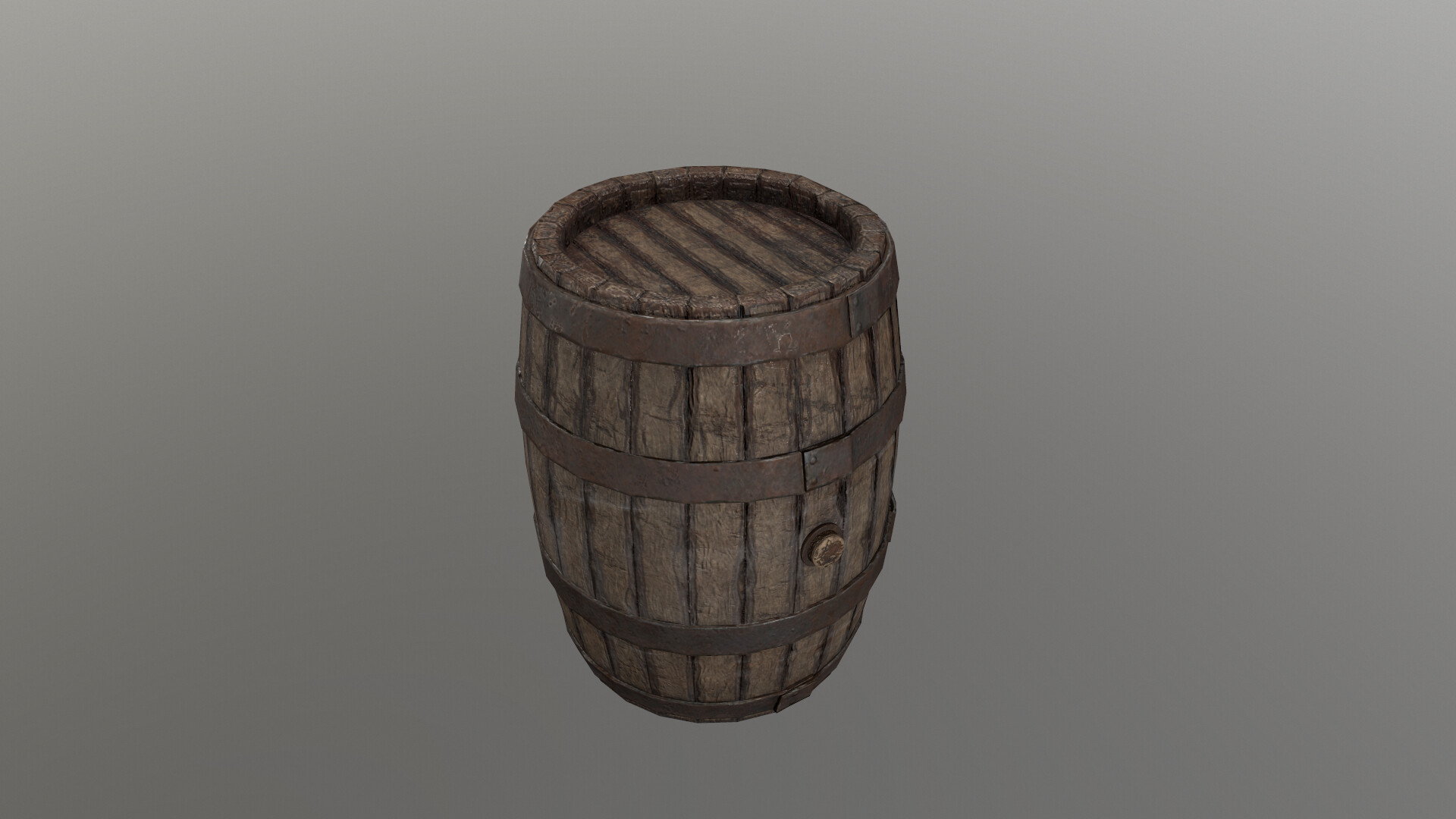 ArtStation Old Wooden Barrel