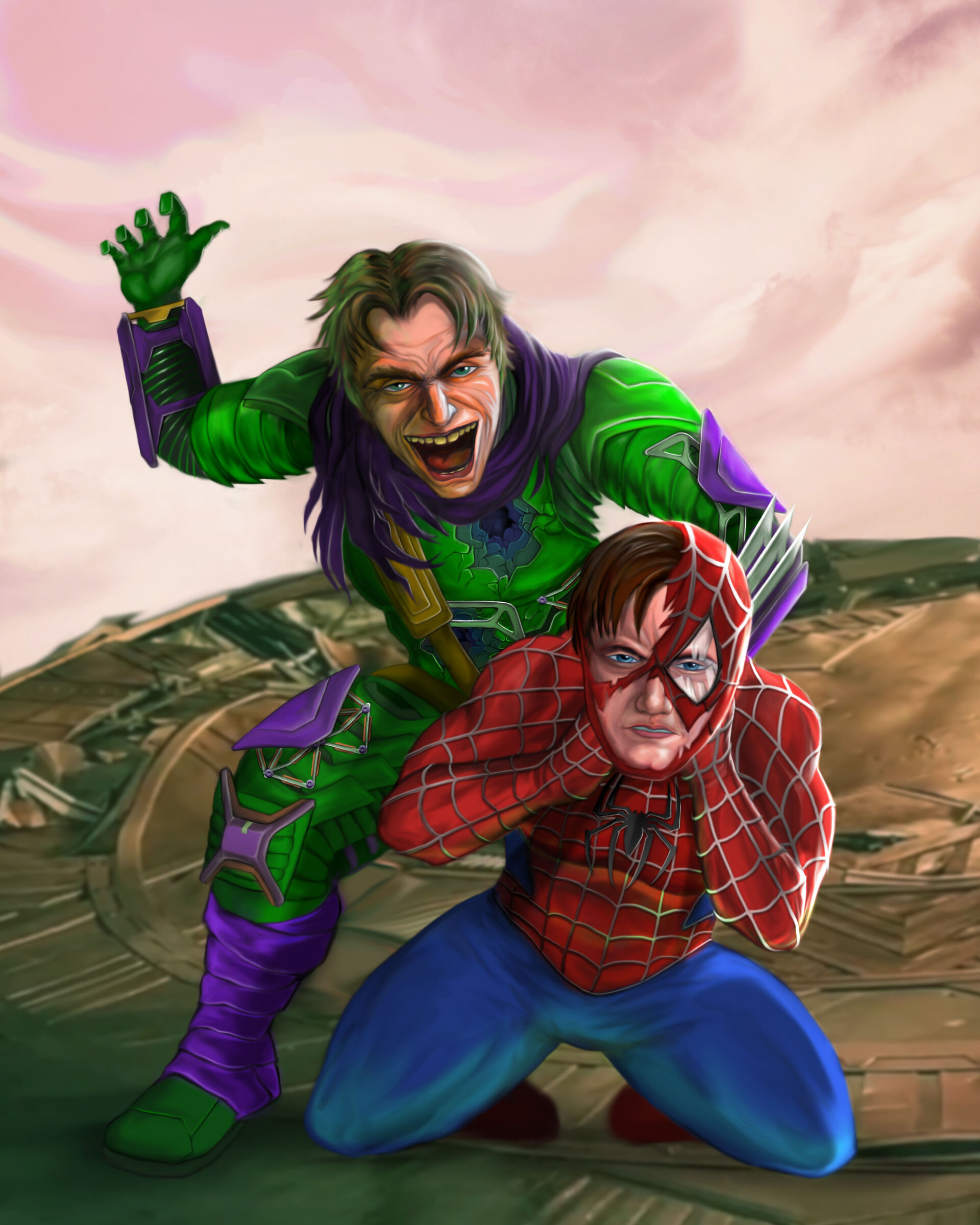 ArtStation - Spider-man Green Goblin designs