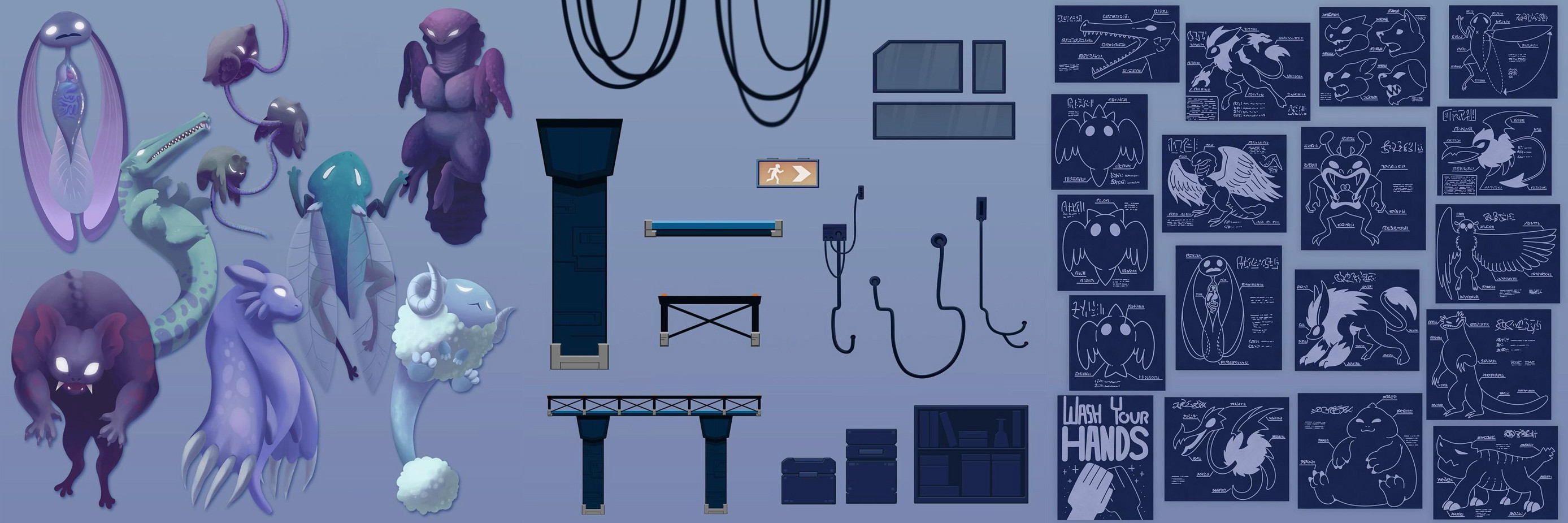 All the assets I made for the game 