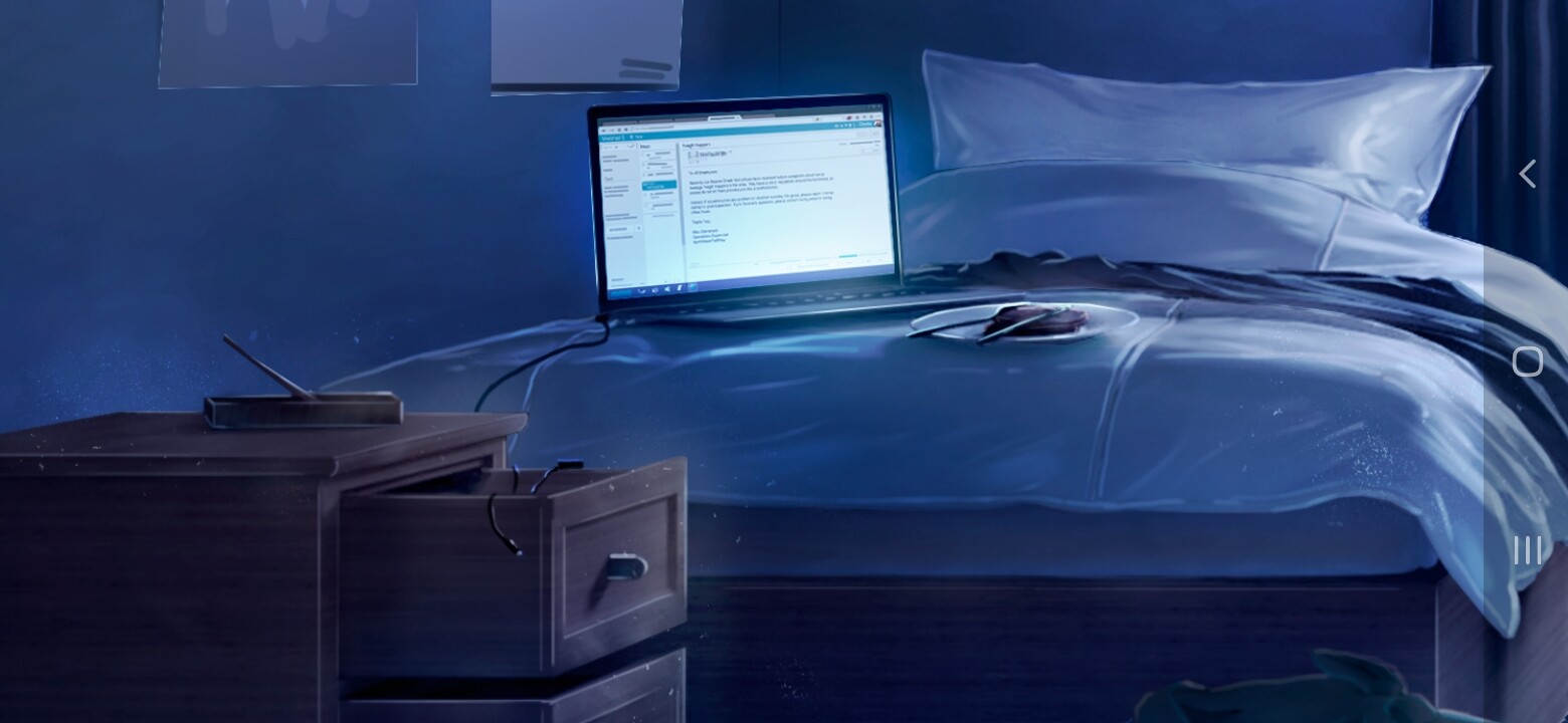 ArtStation - Messy room background for visual novel.