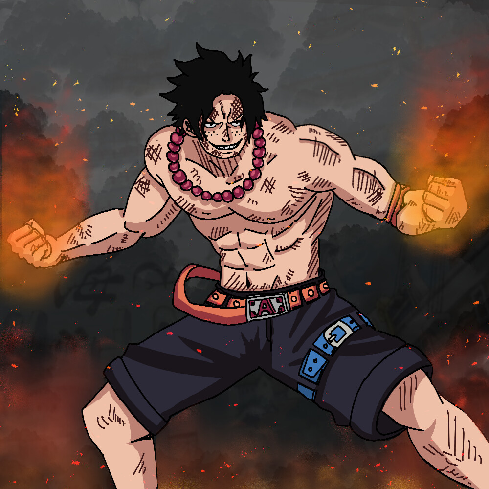 Artstation Ace Fanart One Piece