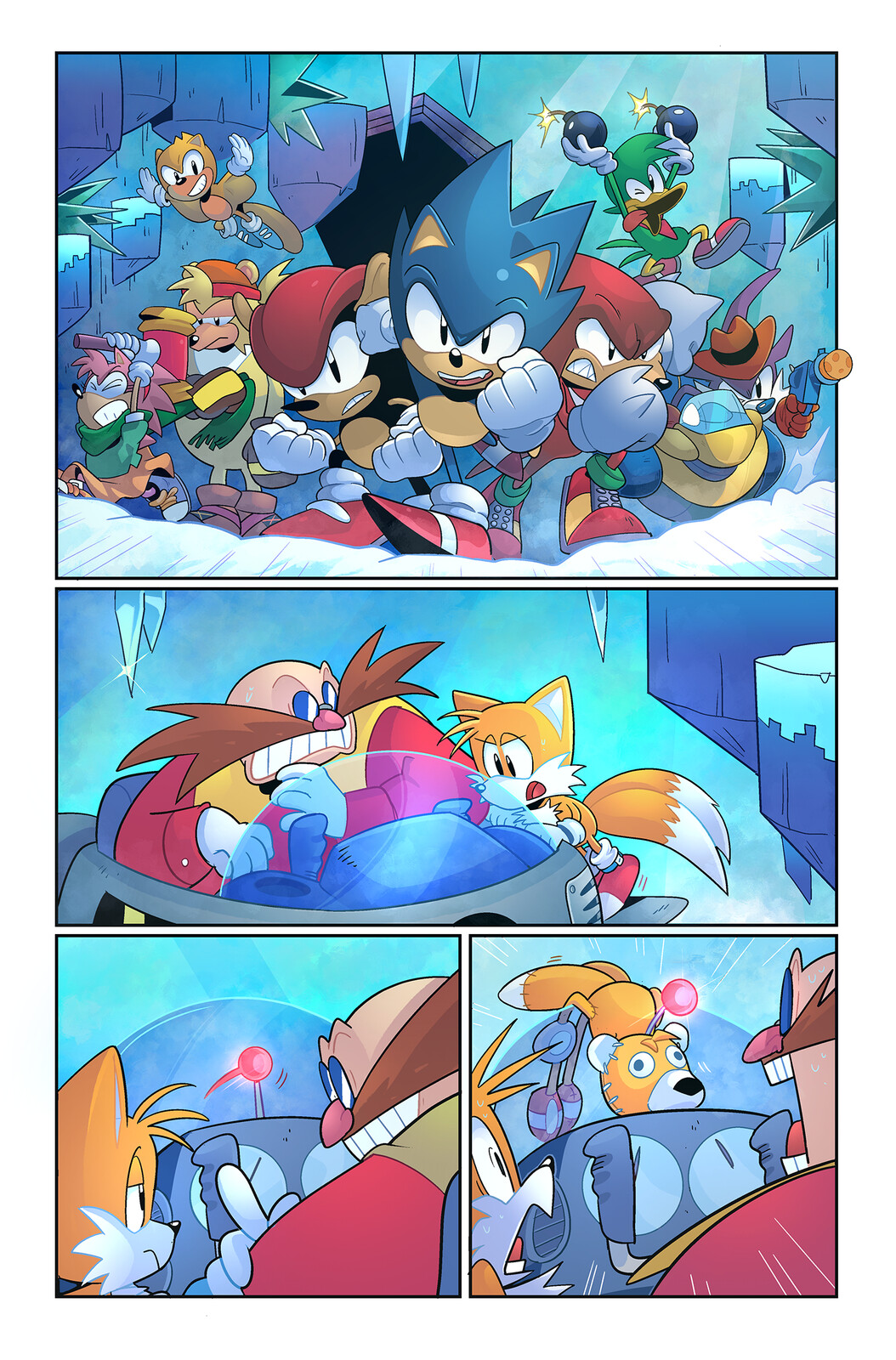 Color practice using lineart from the 30th Anniversary IDW Sonic comic.
Lines by Thomas Rothlisberger.
Colors by me.