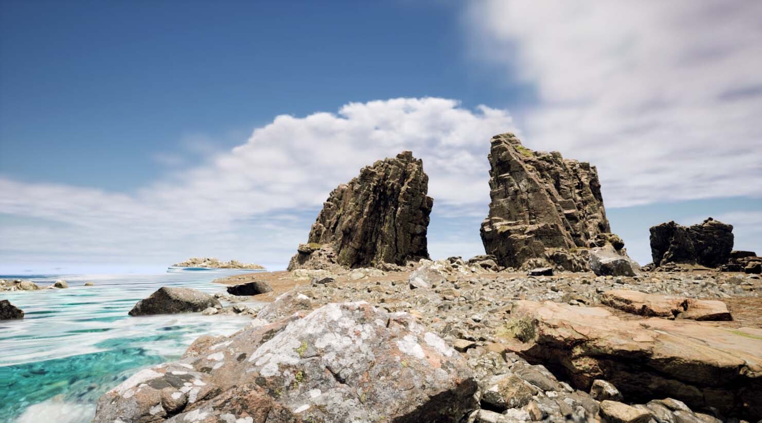 ArtStation - Nordic Rocks Beach