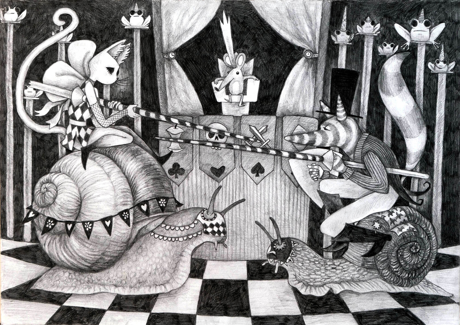Illustrations from my graduation project, an illustrated book