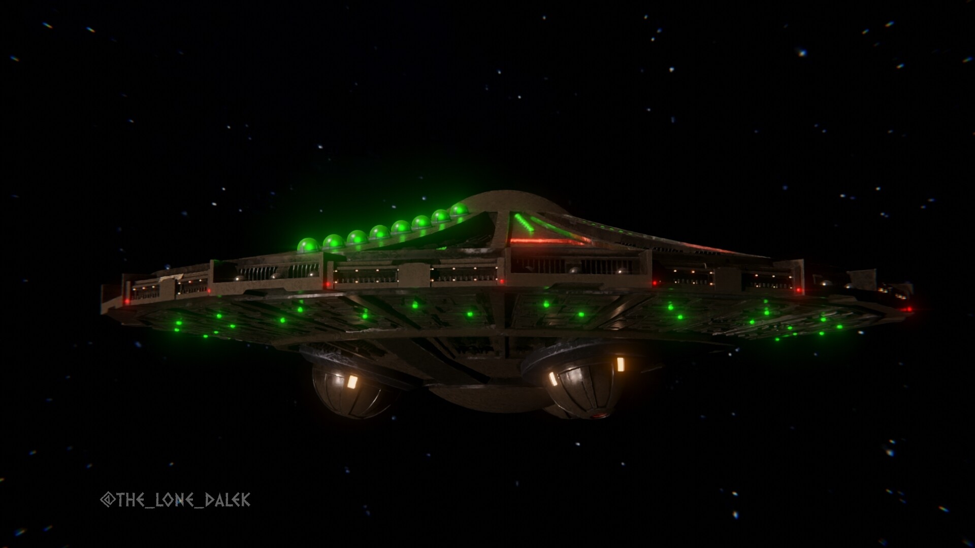 ArtStation Doctor Who Flux Dalek Ship Model