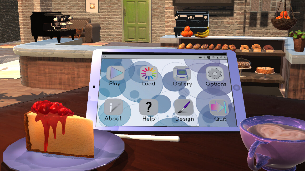 Main Menu for game in progress.