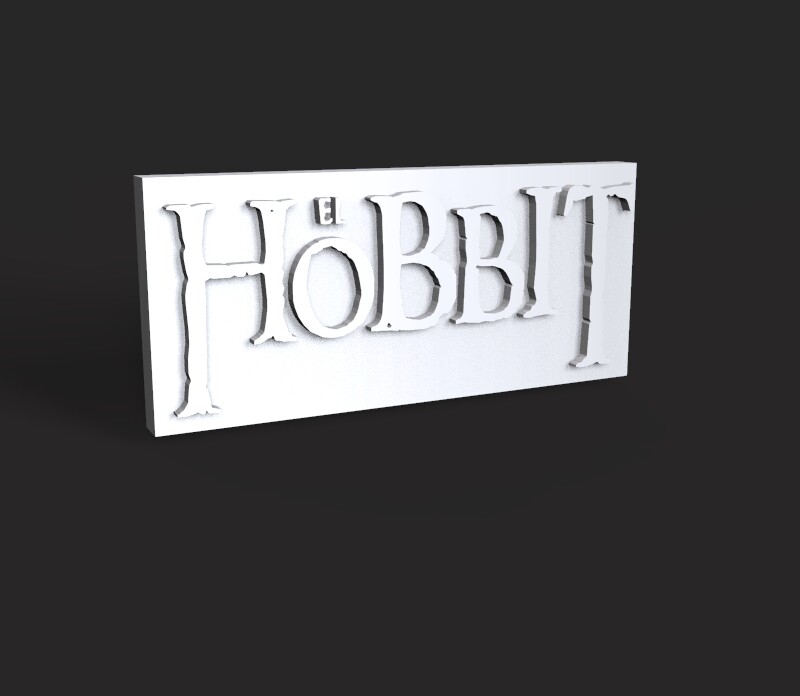 Nayibe - El hobbit logo 3D