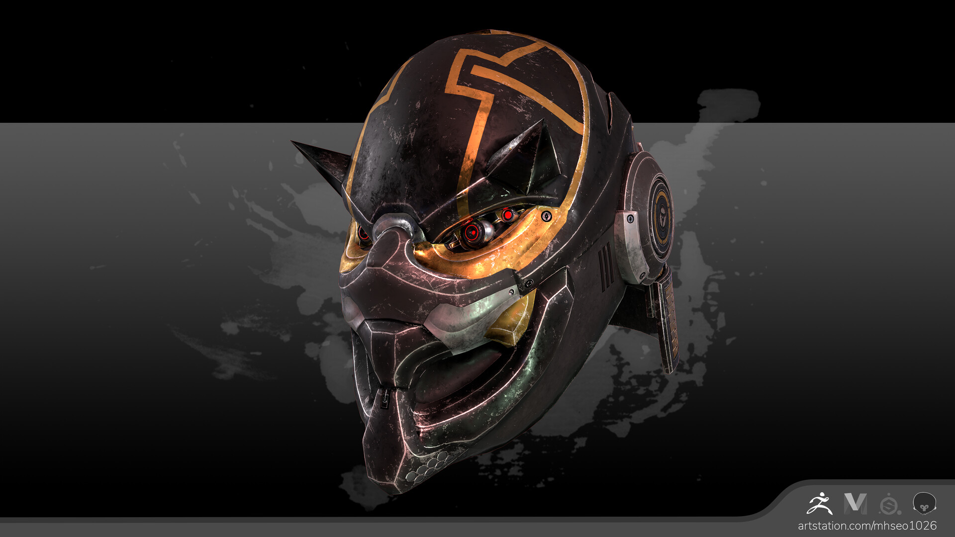 ArtStation - Oni Helmet