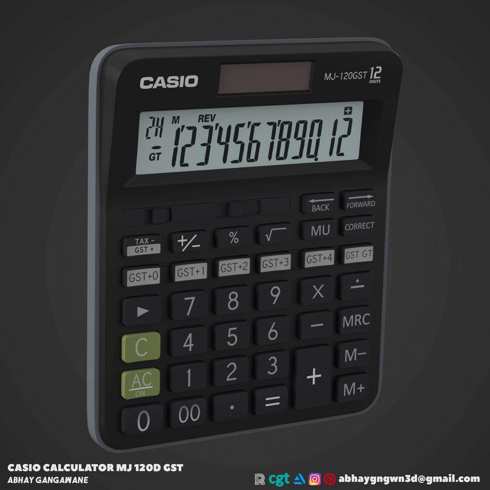 Casio mj 120d gst on sale