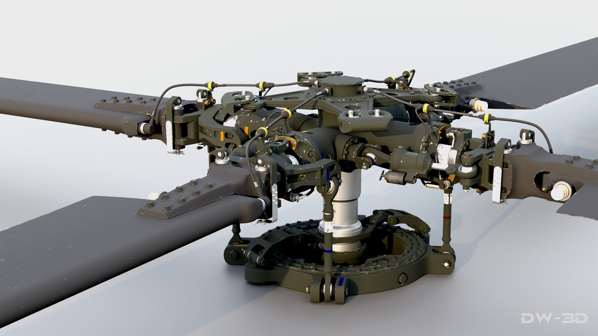ArtStation Sikorsky UH60 main rotor