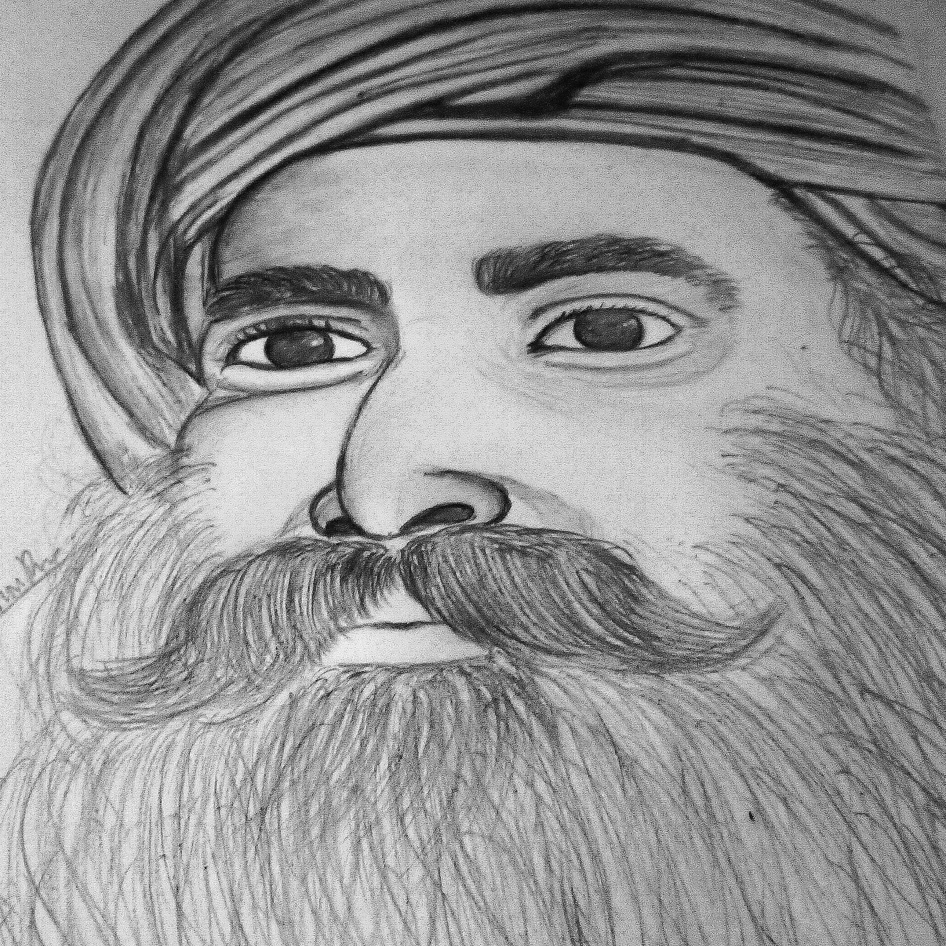 Guru Nanak Dev Ji Sketch - Drawing Skill