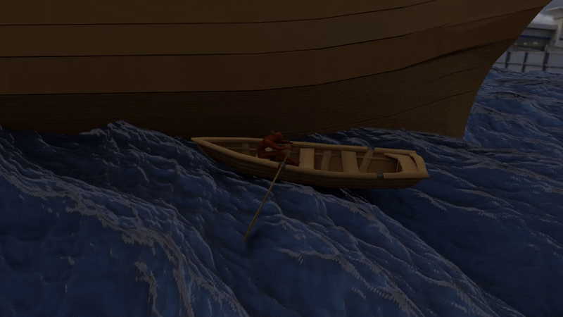 ArtStation - Rowing Animation Rough Draft