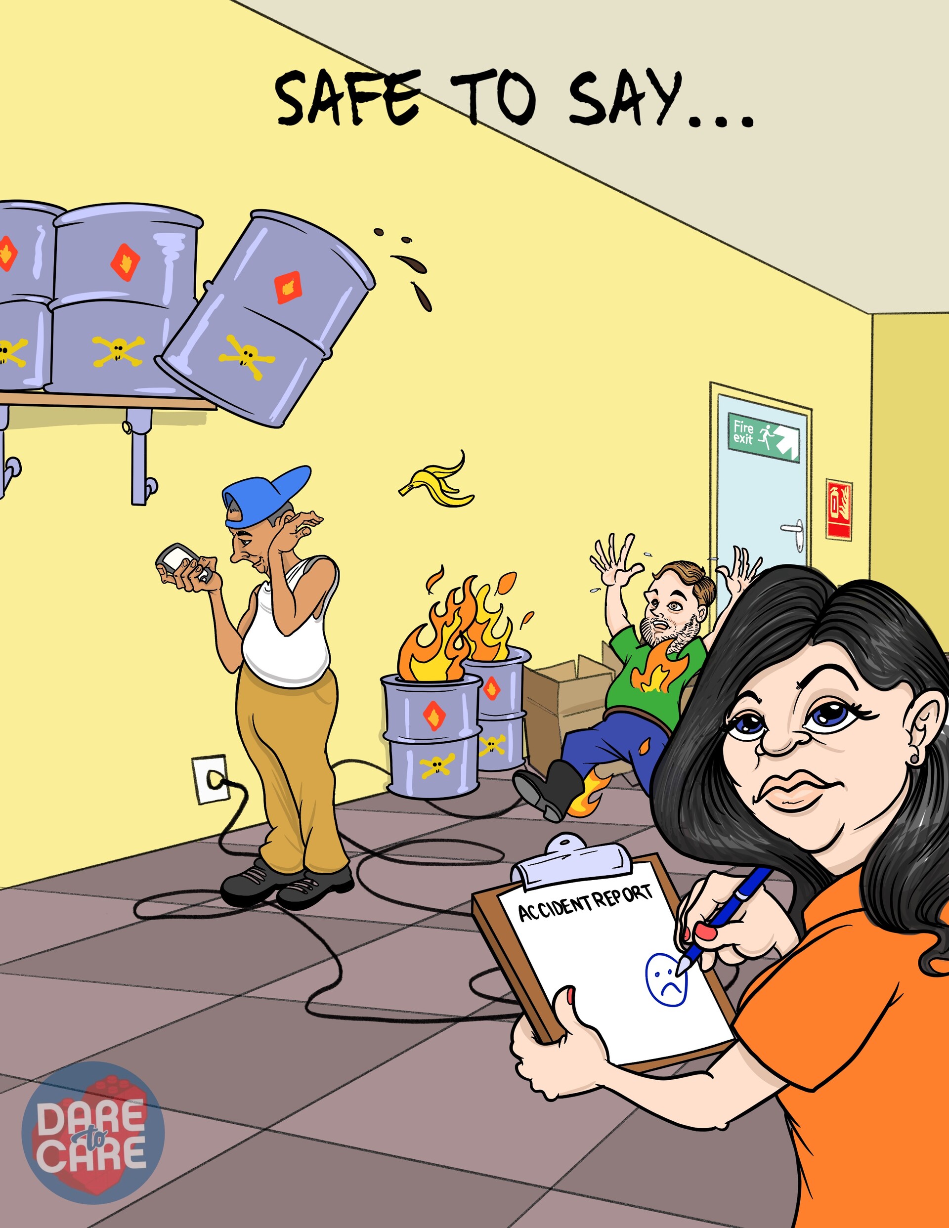 ArtStation - Workplace Safety Cartoons