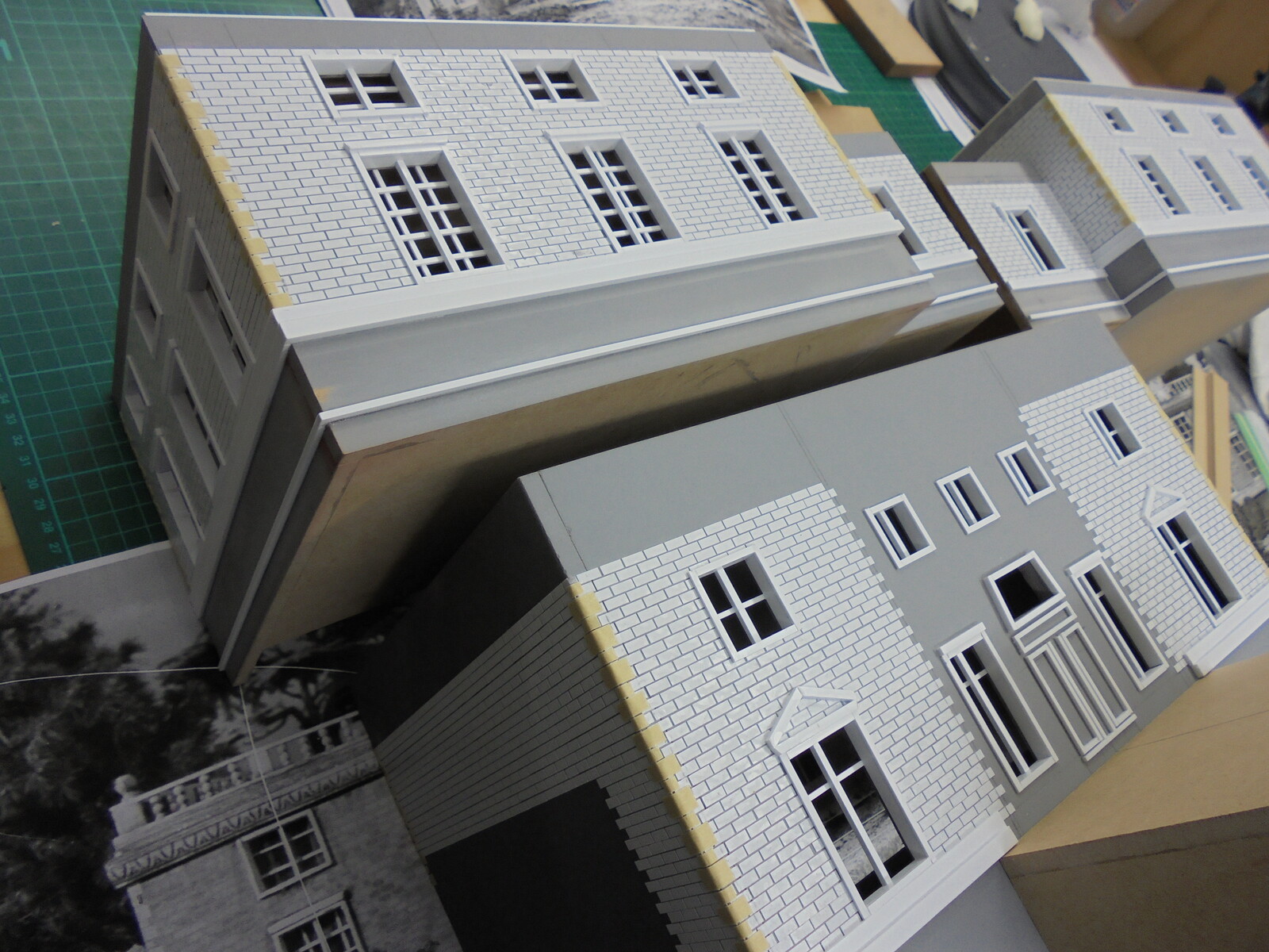 This model started as a series of wooden boxes to get proportions looking right.