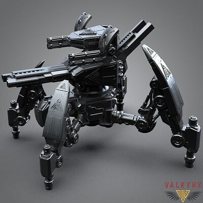 Francesco orru spiderrobot minigun
