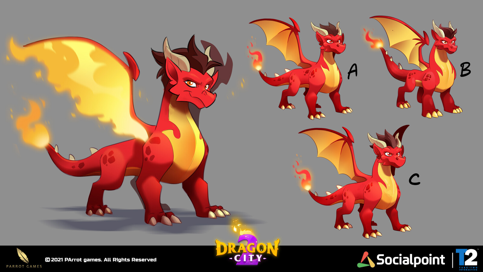 ArtStation - Flame Dragon (Dragon City)
