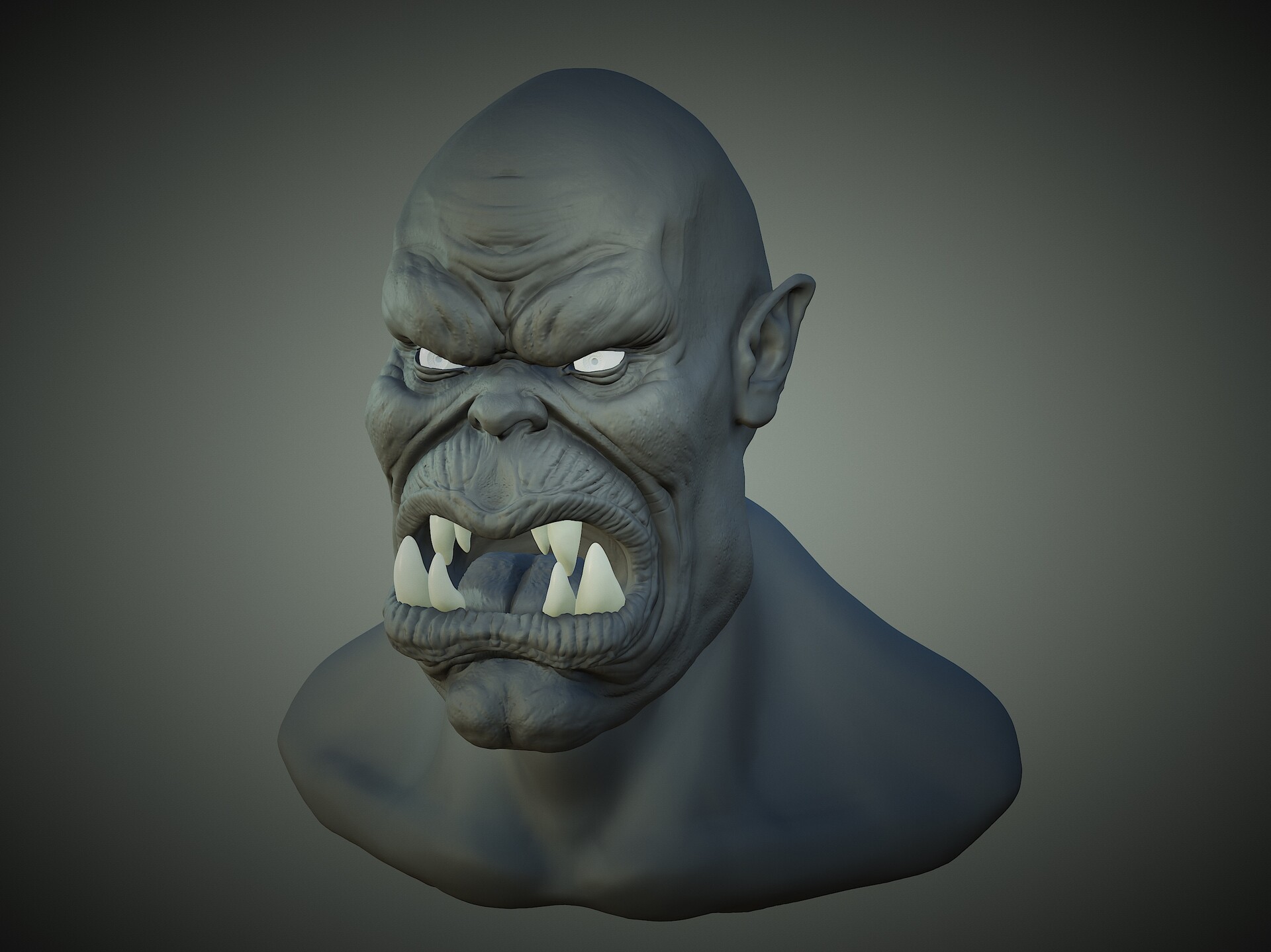 ArtStation Orc head