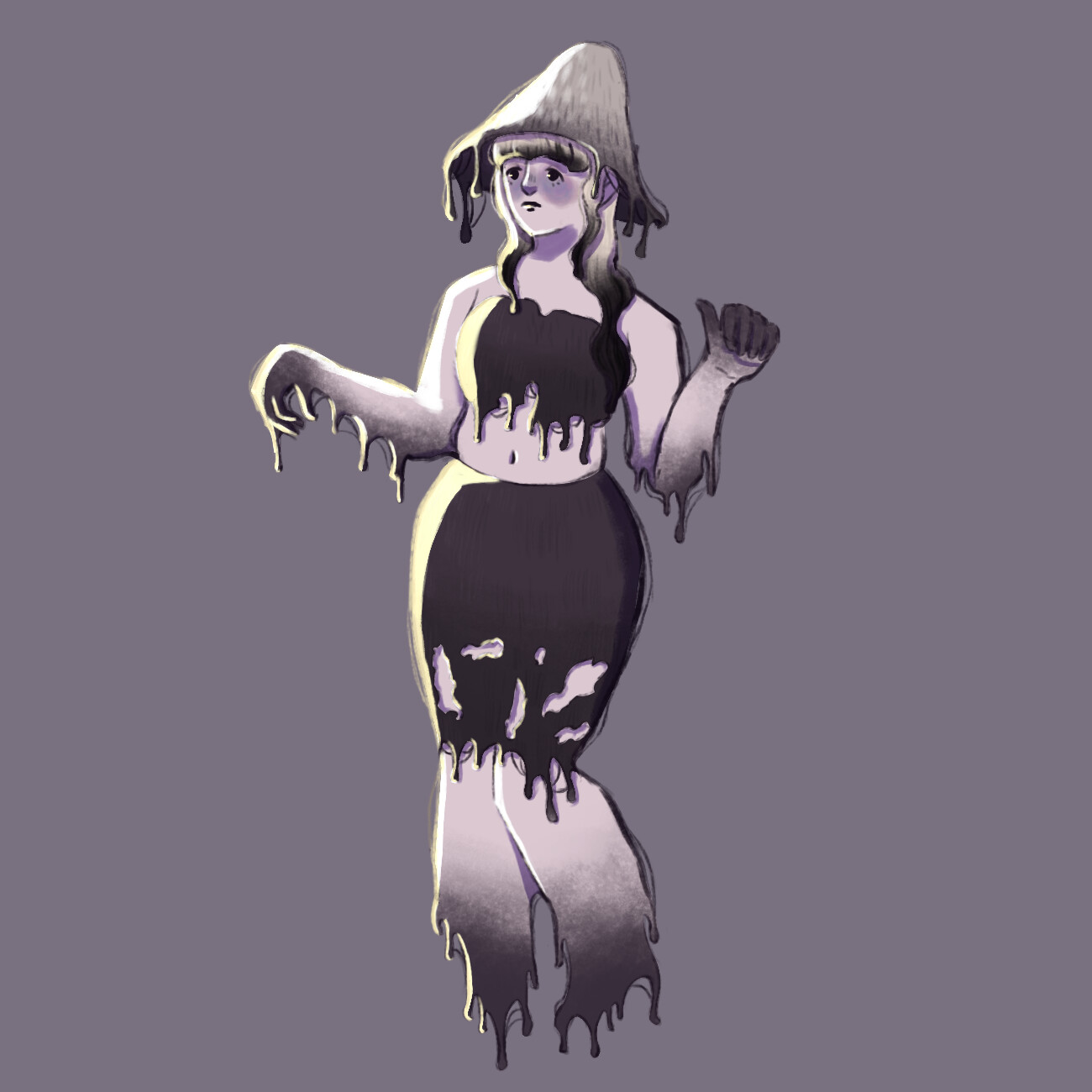 ArtStation - Ink cap mushroom girl