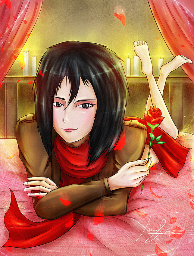 ArtStation Mikasa Ackerman Wants You To Be Her Valentine