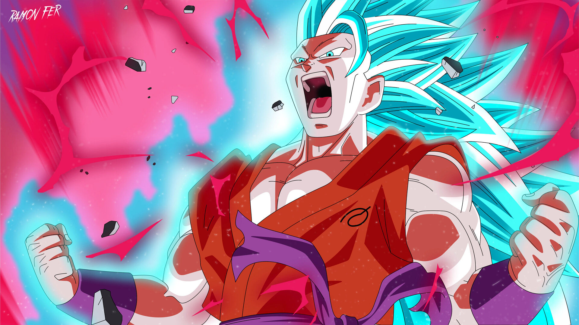 Ramon Super Saiyan 3 Blue Goku Super Kaioken 10x Ramon Super Saiyan 3 Blue Goku Super Kaioken 10x