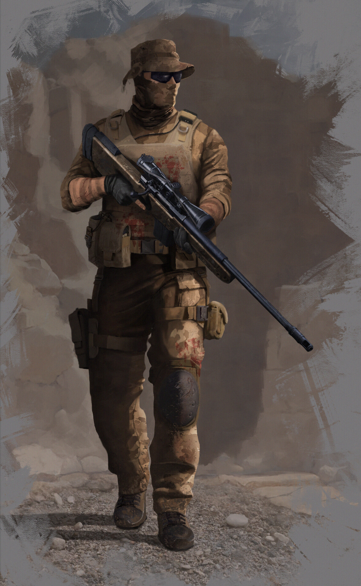 modern soldier concept art