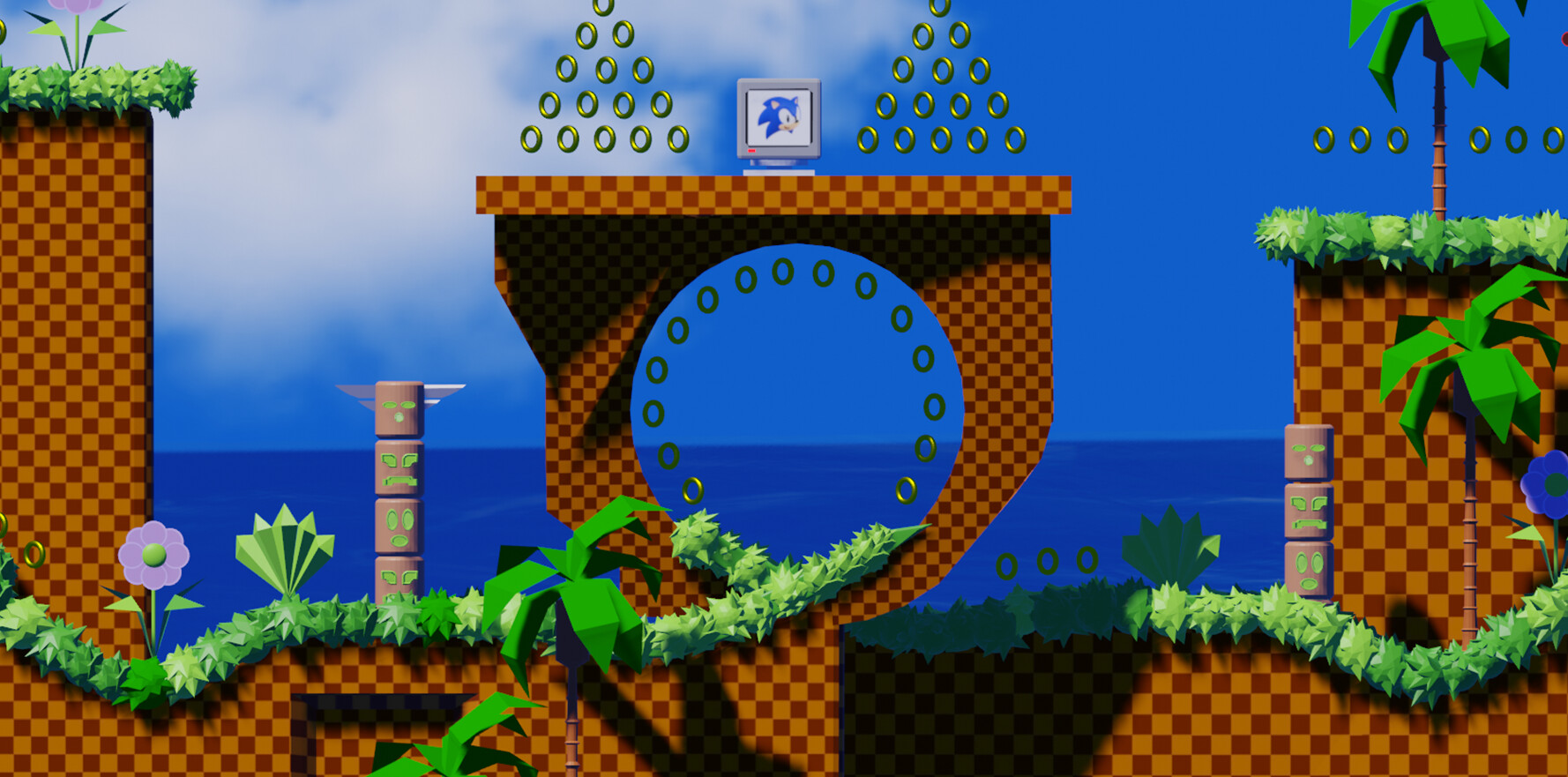 ArtStation - Green Hill 3D Redesign | Sonic The Hedgehog