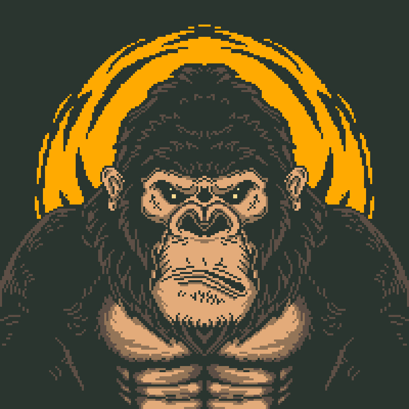 ArtStation - Gorilla NFT pixel art