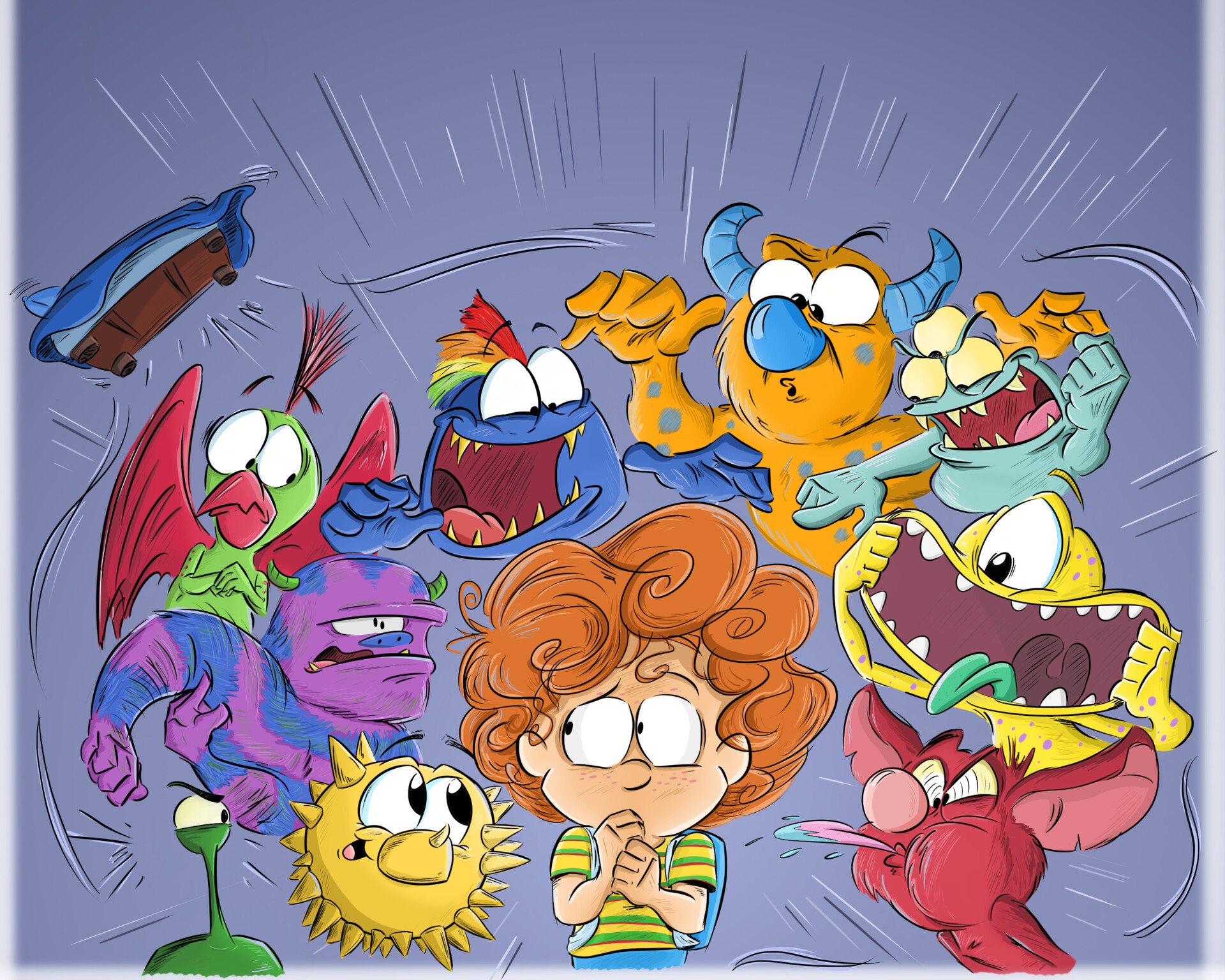 ArtStation - Cover Art: A Kids Book about Monsters!