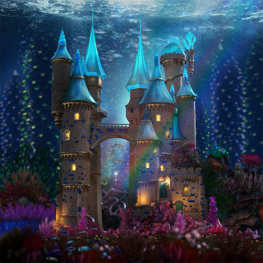 ArtStation Mermaid Castle