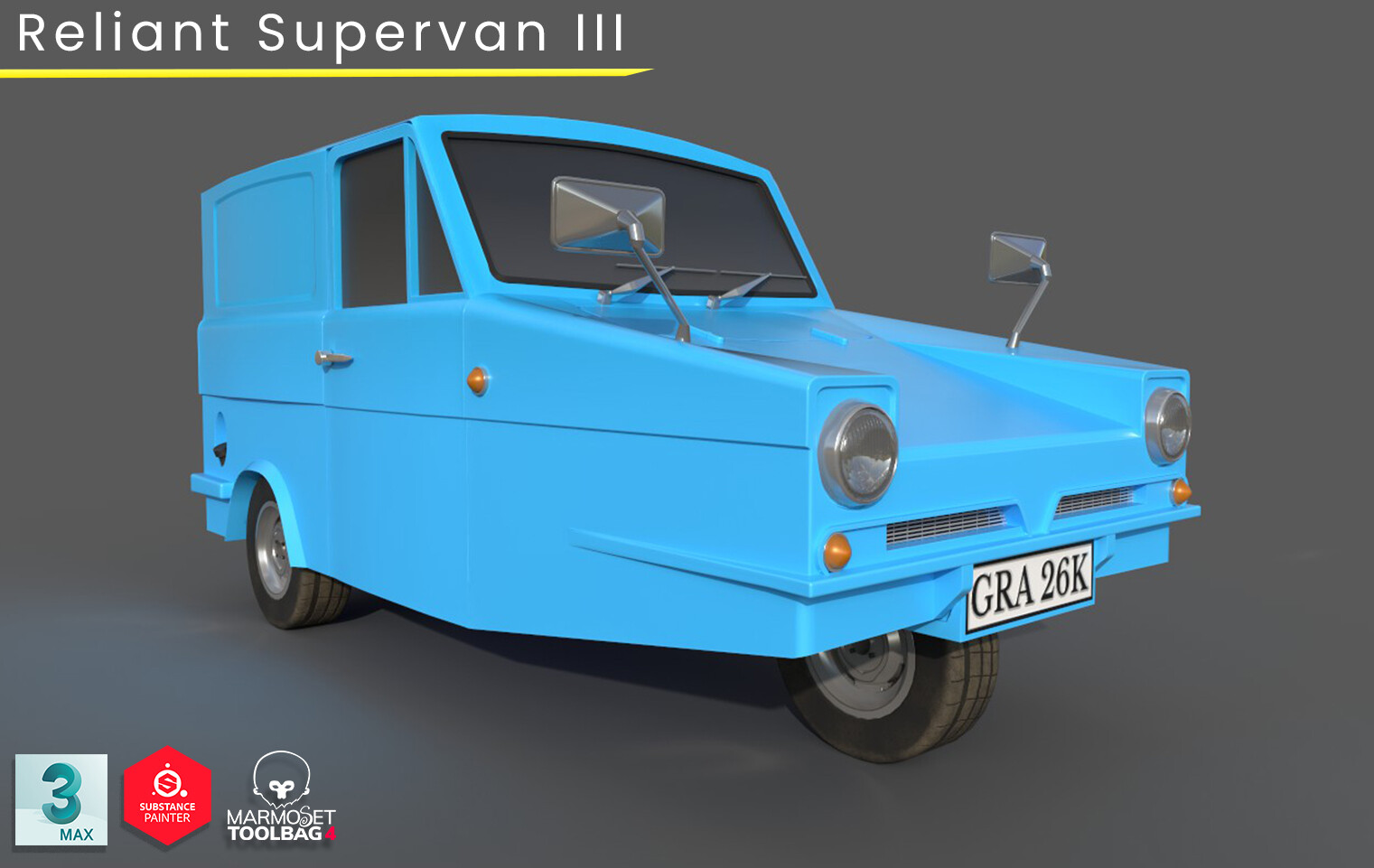 Mr Bean Reliant Reliant Regal Supervan – Bean Edition, 1:32