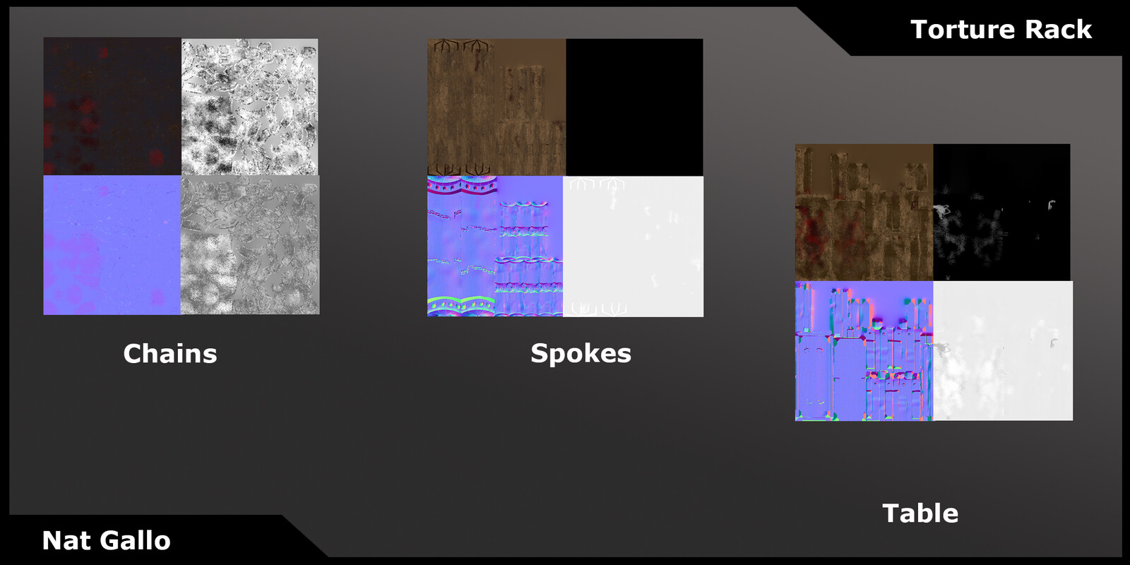 Medieval Torture Rack- Texture Maps