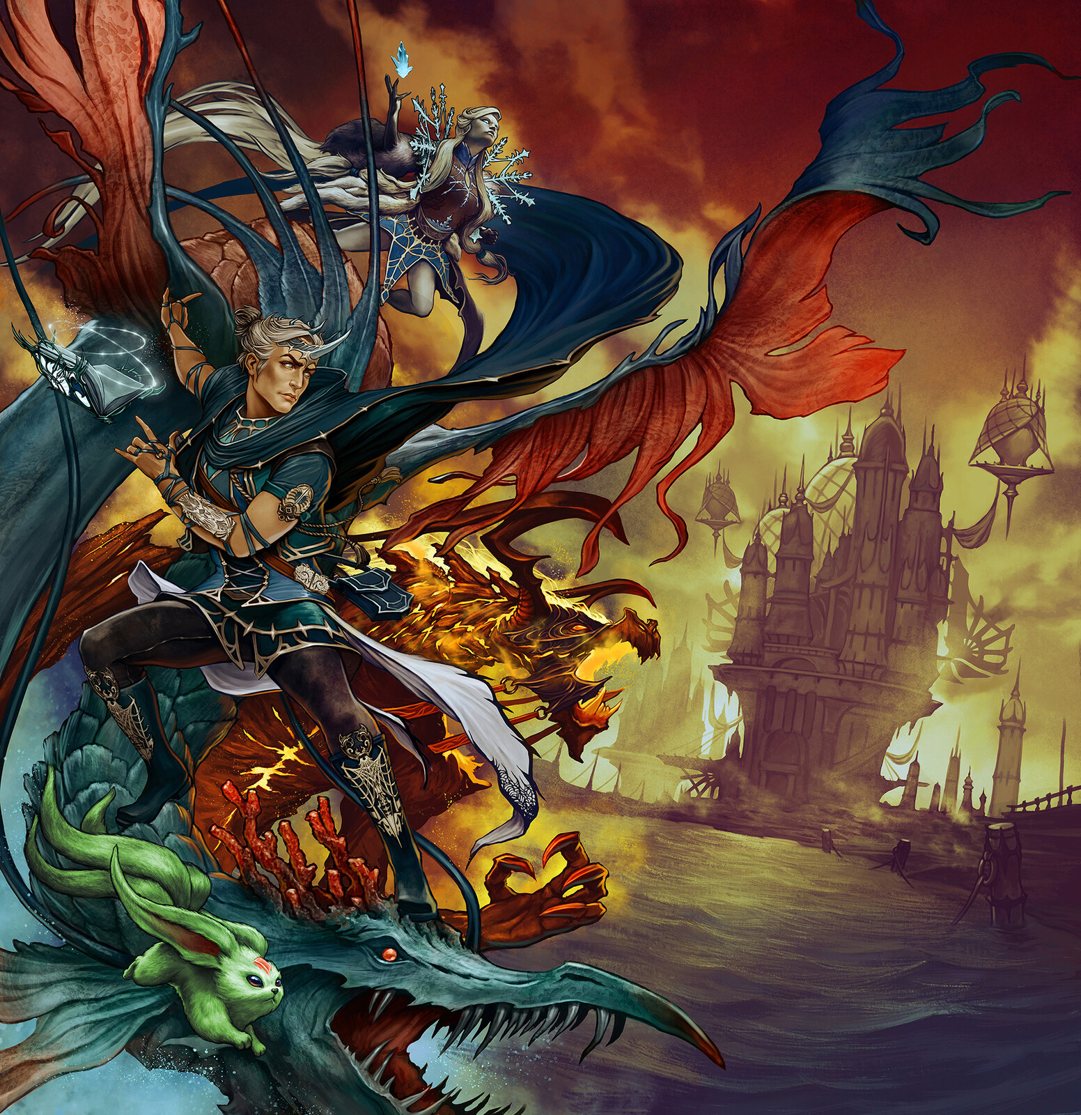 A personal vision of my favorite job of Final Fantasy XIV ( with some changes on summons)