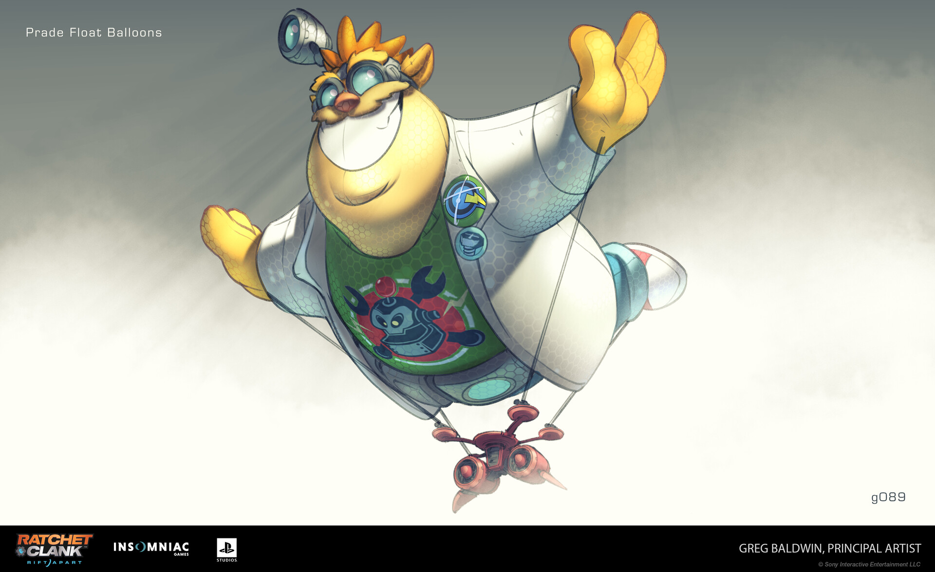 ArtStation Ratchet and Clank Rift Apart Concept 'Big Al Float'